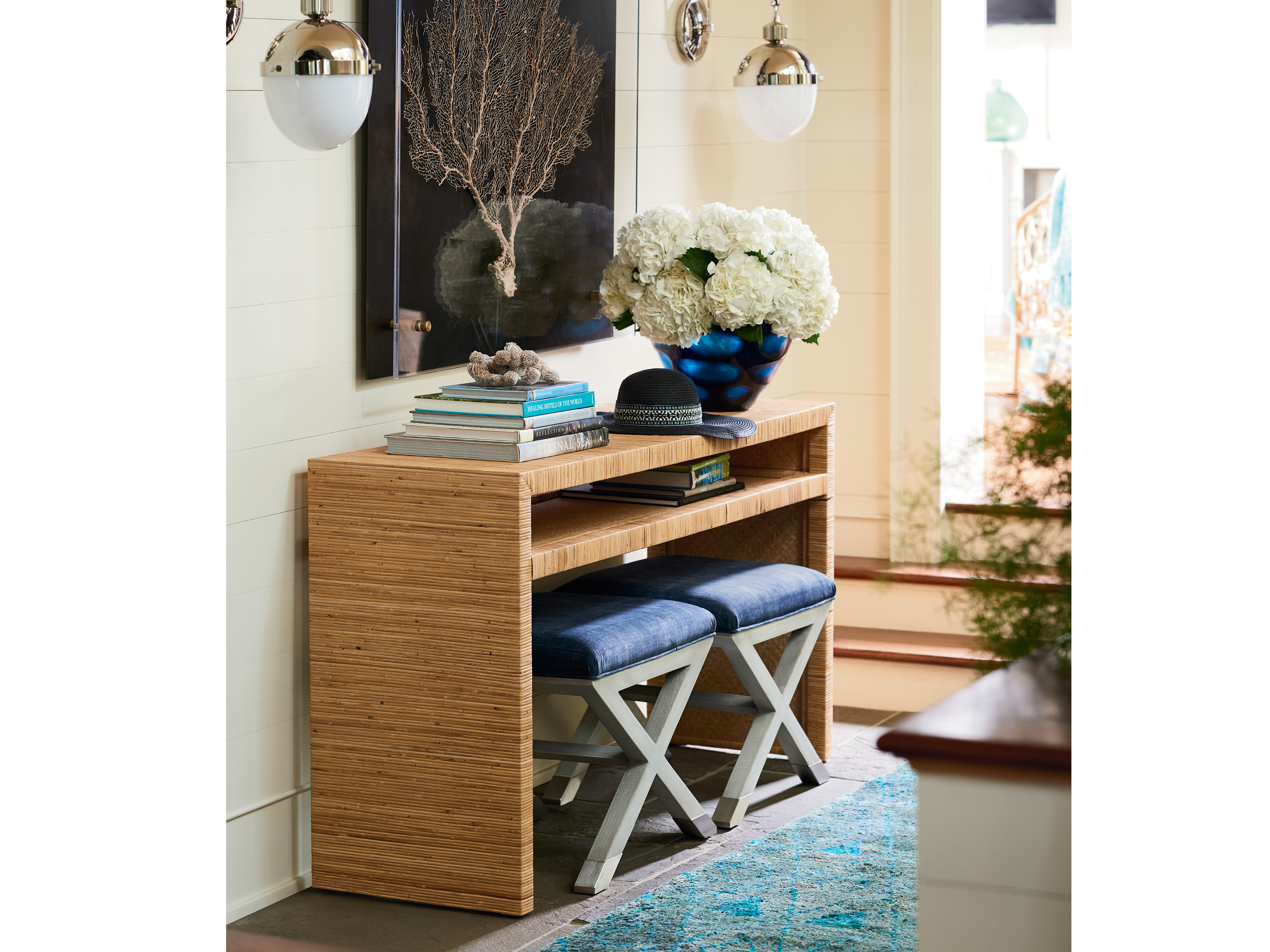 Long Key Console Table Room Scene