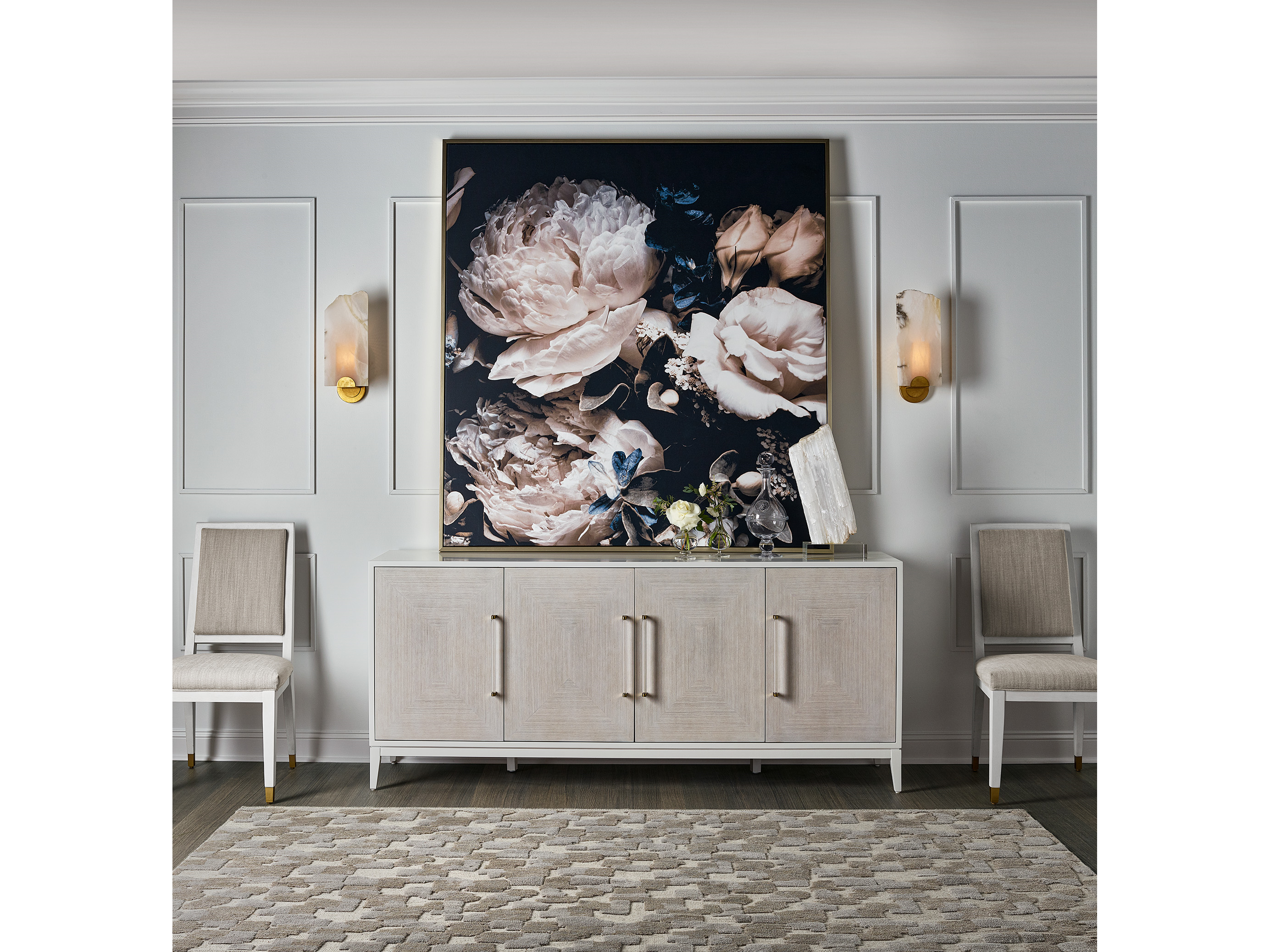 Desert Rose Sideboard Room Scene