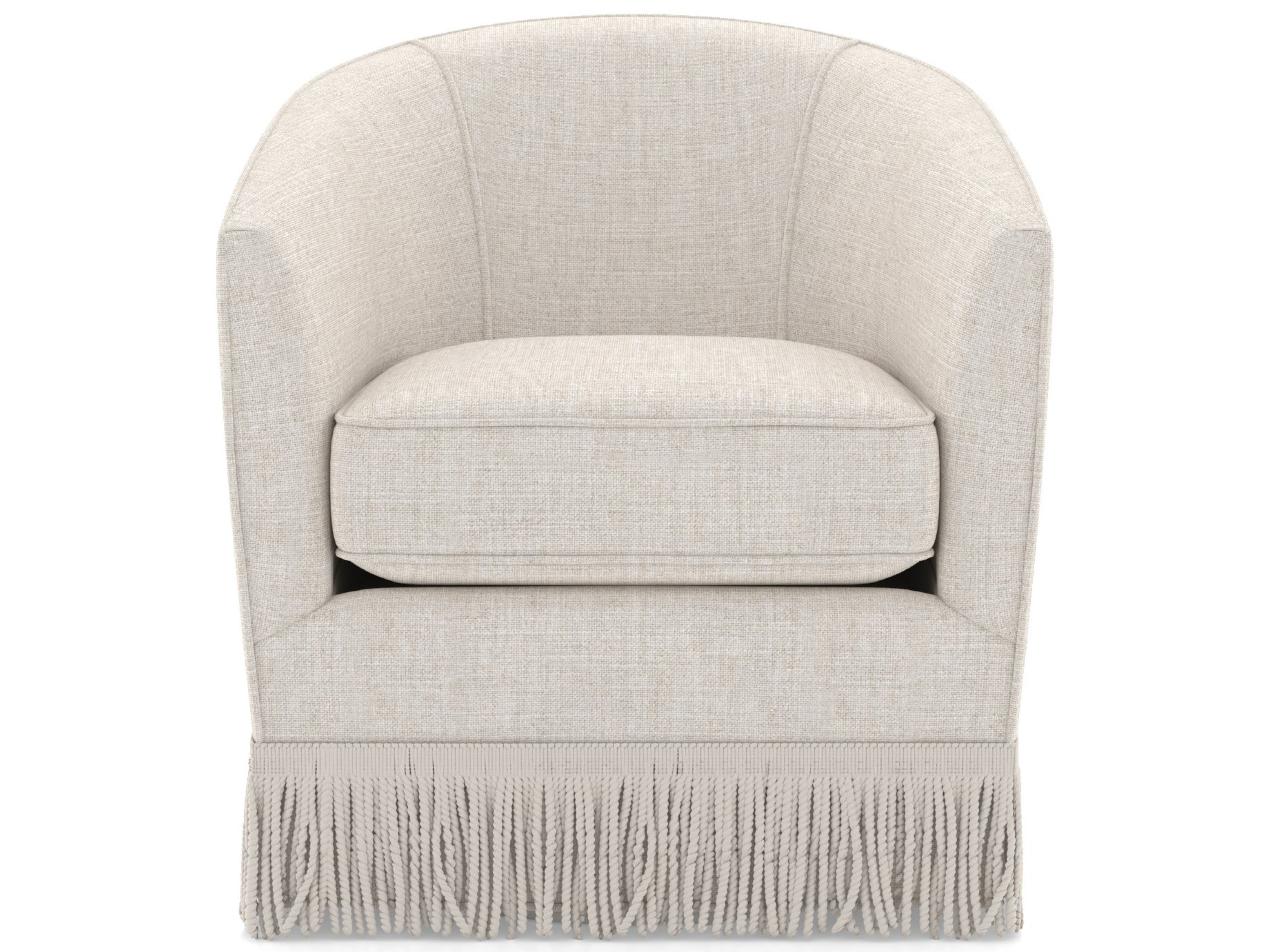 Burke Swivel Chair Fringed - Special Order Room Scene