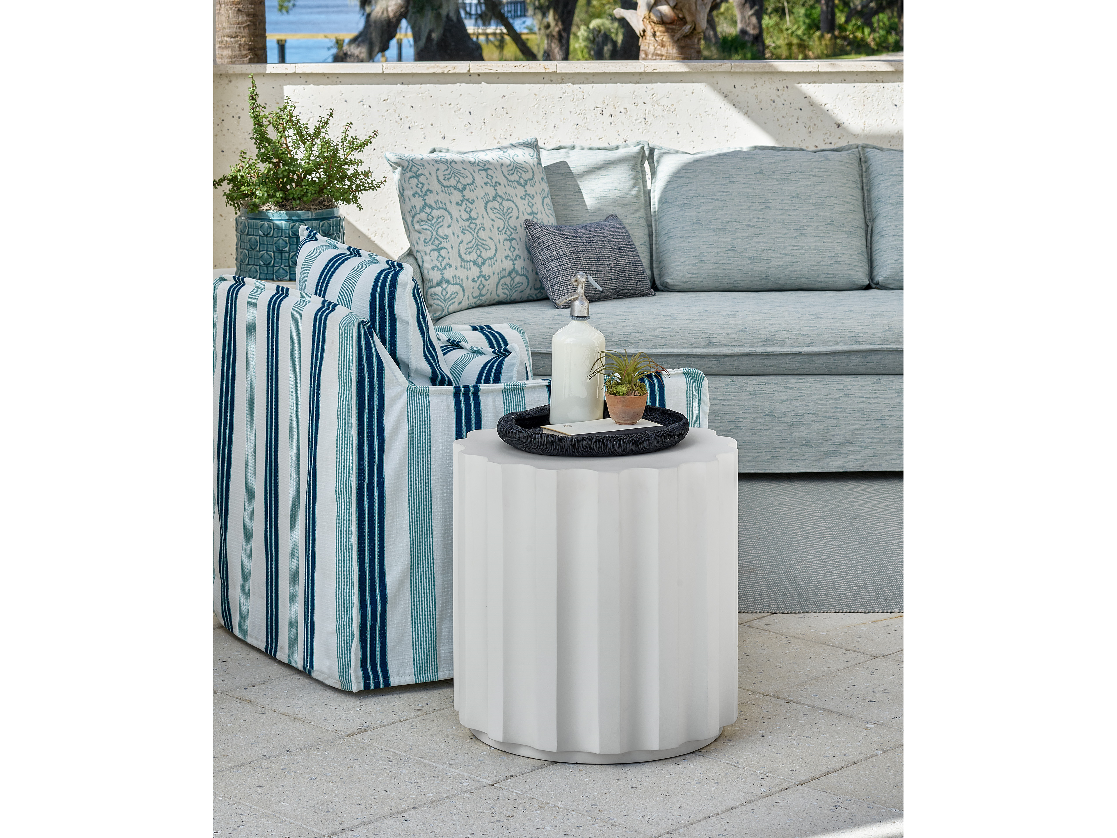 Edisto Side Table Room Scene