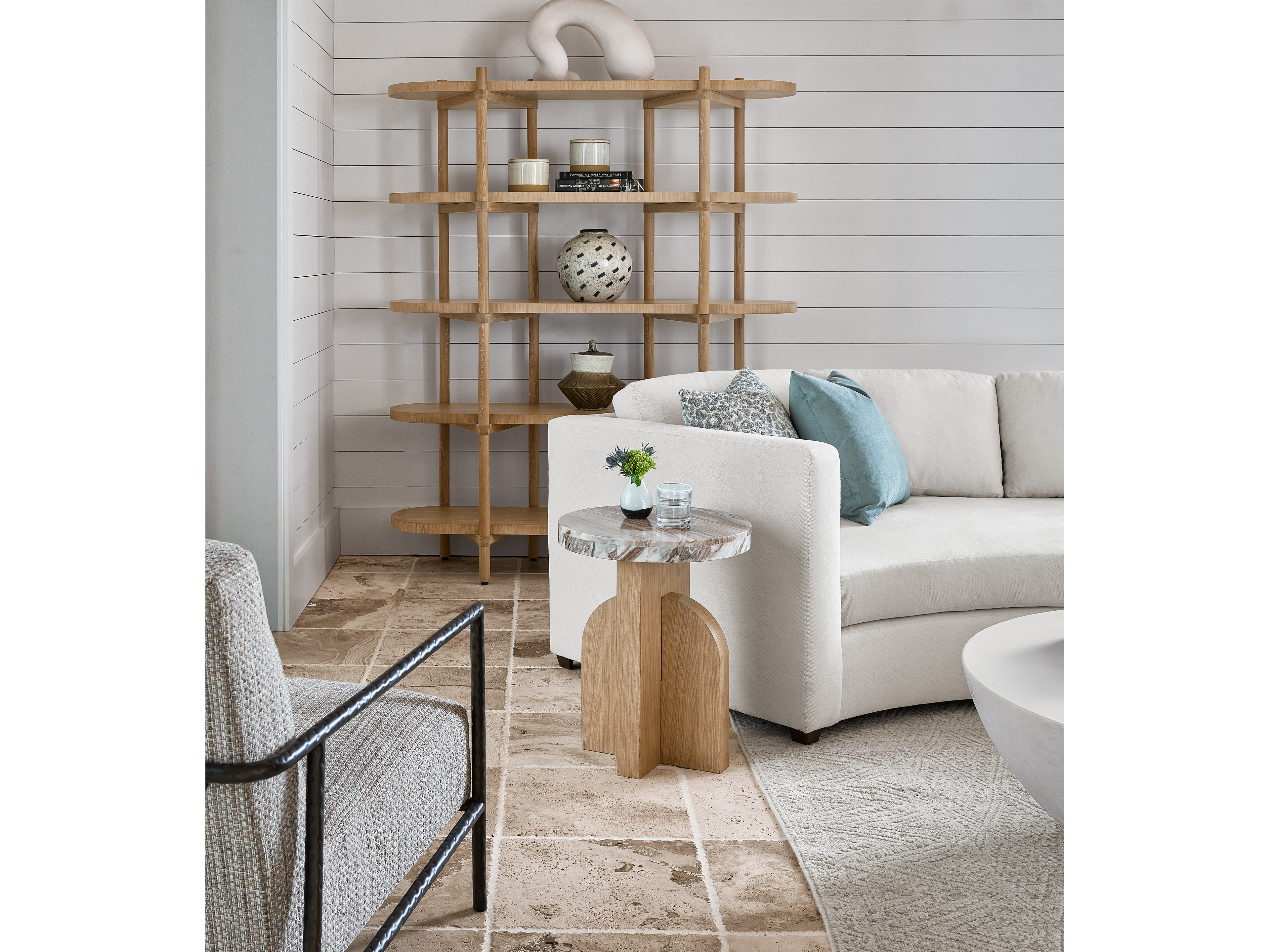 Riverine Accent Table Room Scene