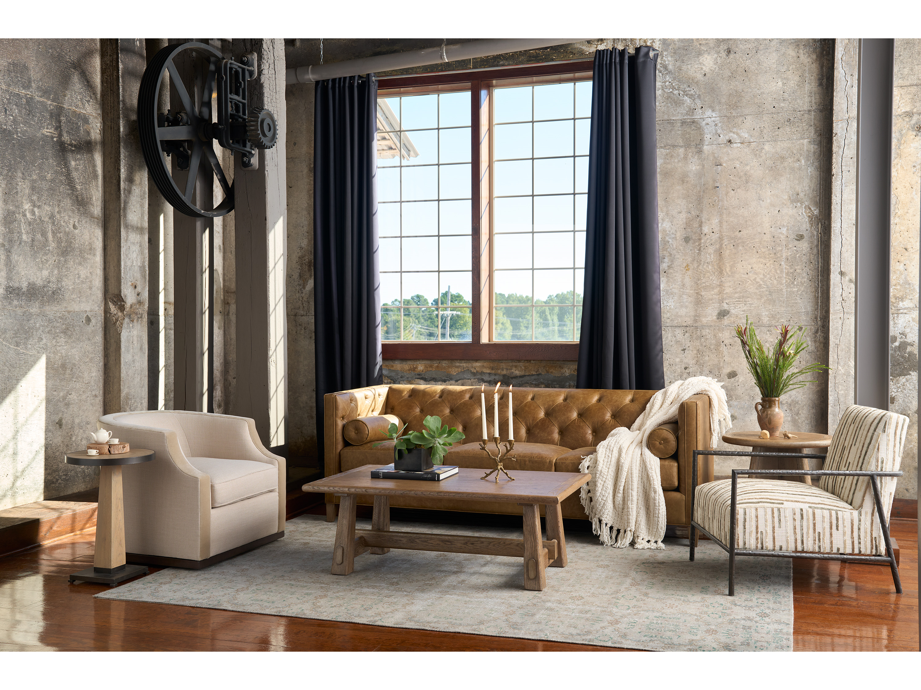 Sienna Rectangular Cocktail Table Room Scene