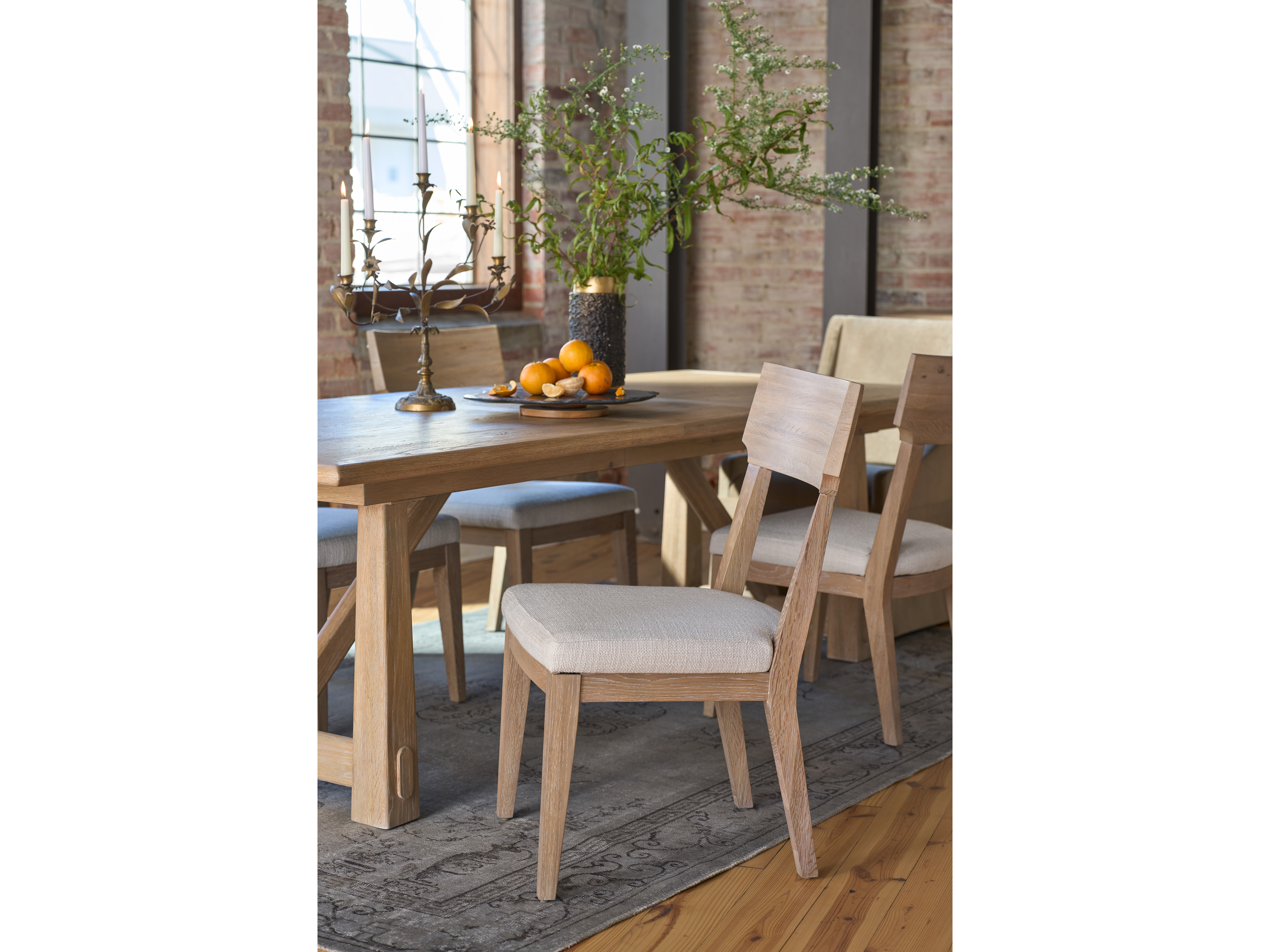 Canyon Wood Back Side Chair Room Scene