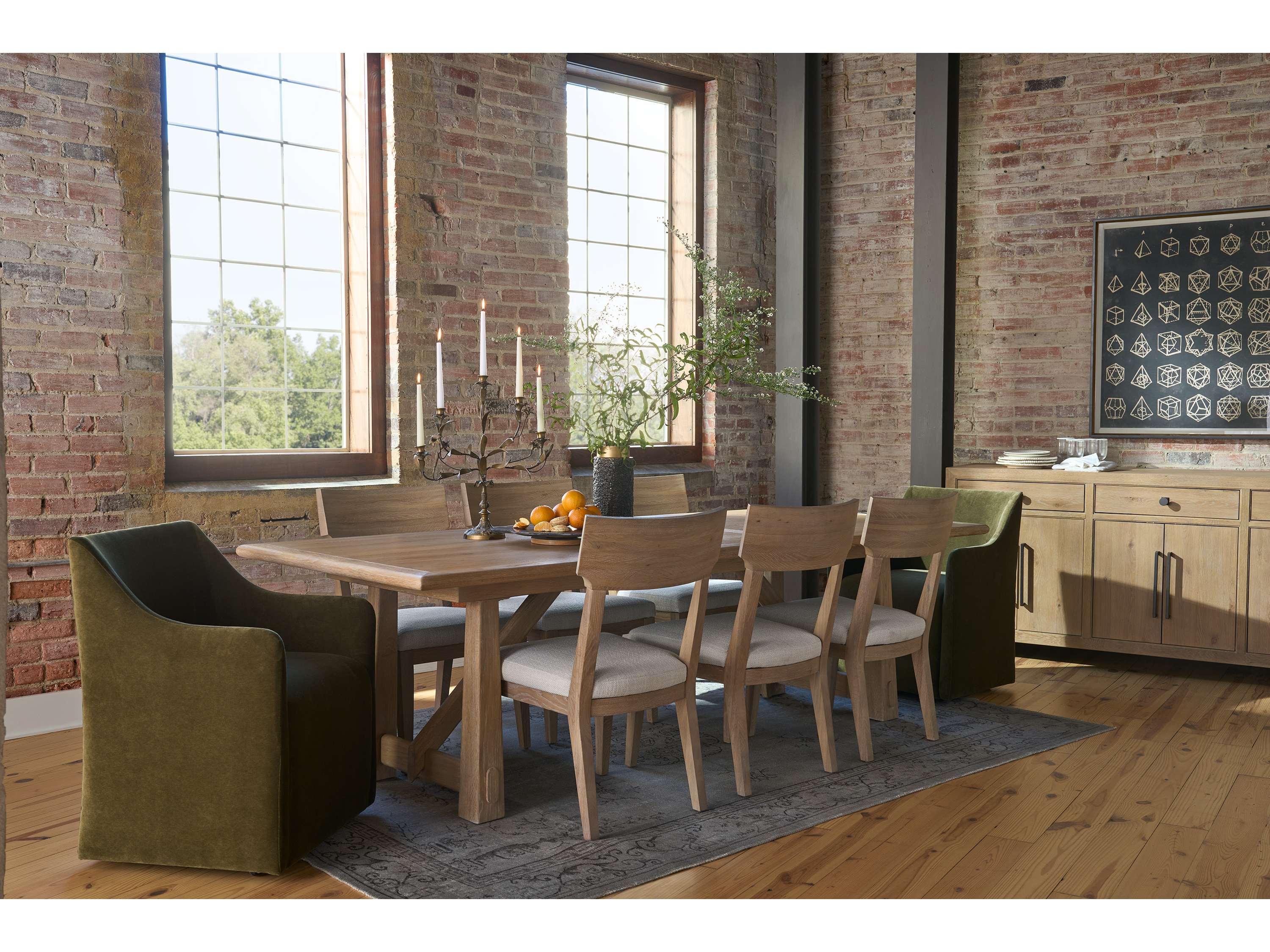 Canyon Rectangular Dining Table Room Scene
