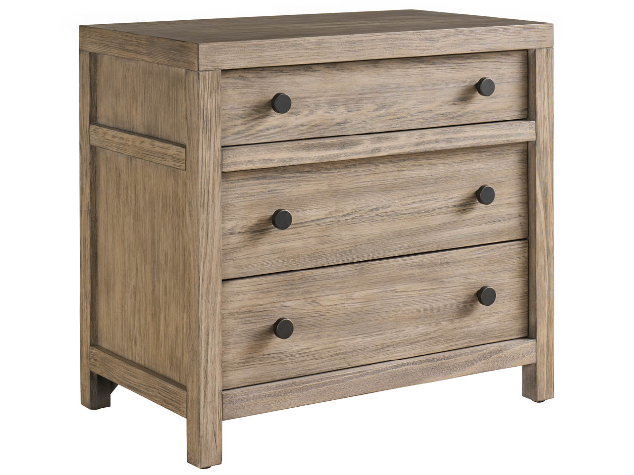 Boulder Three Drawer Nightstand Room Scene