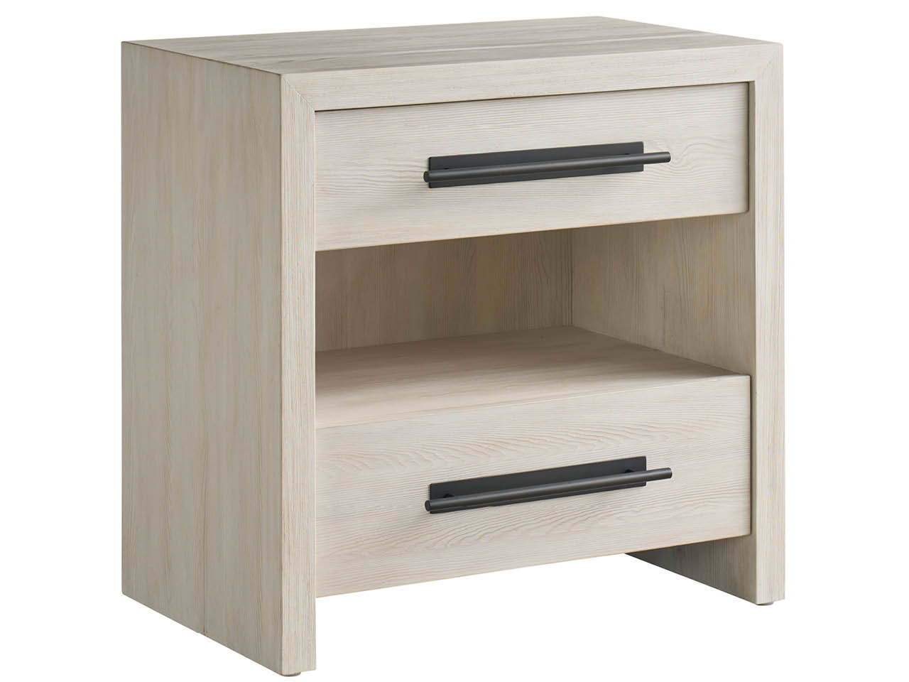 River Rock Two Drawer Nightstand Room Scene
