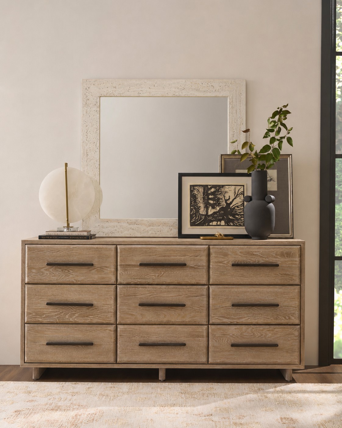 Travertine Mirror Room Scene