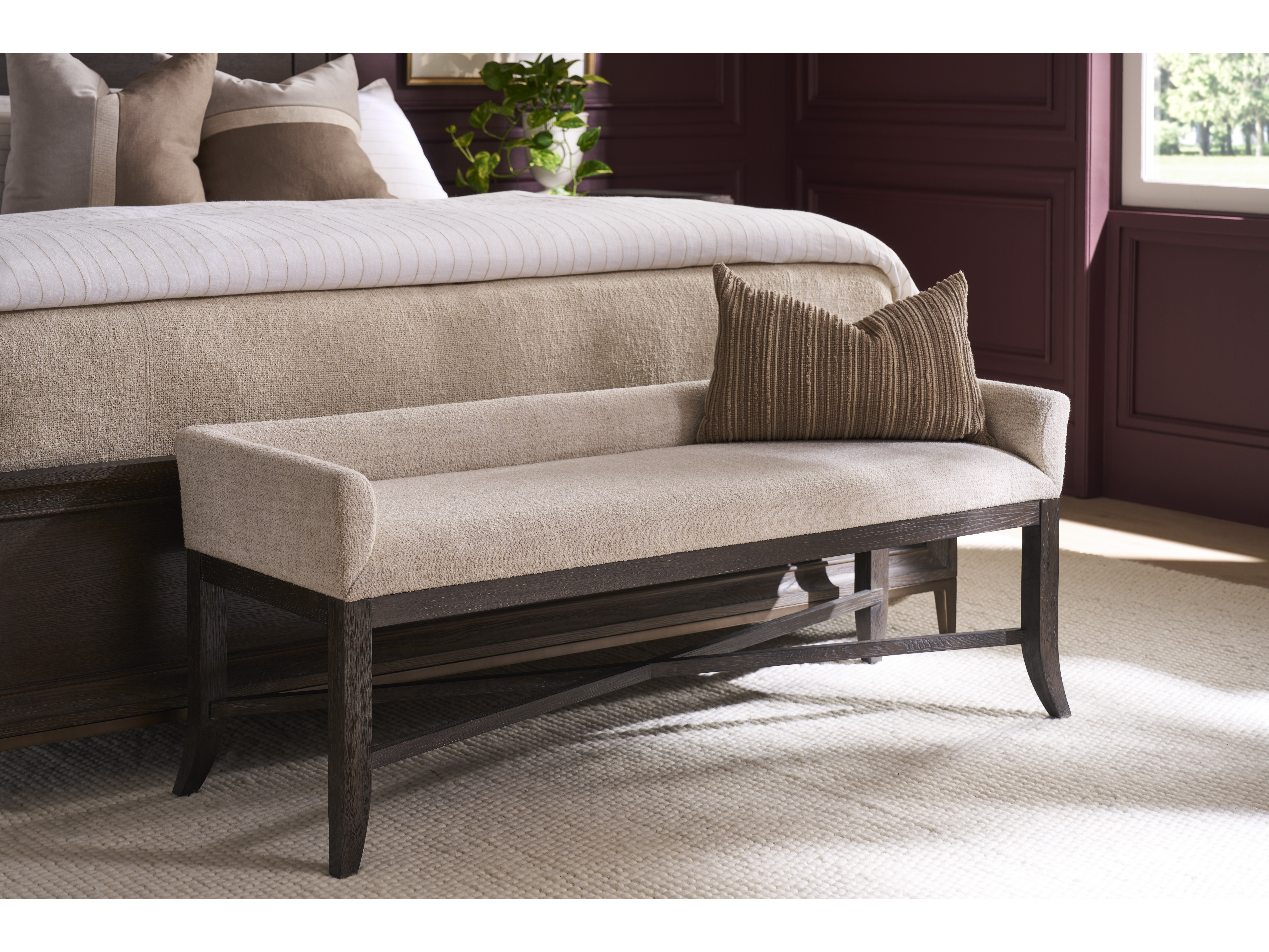 Cocoa Bench Room Scene