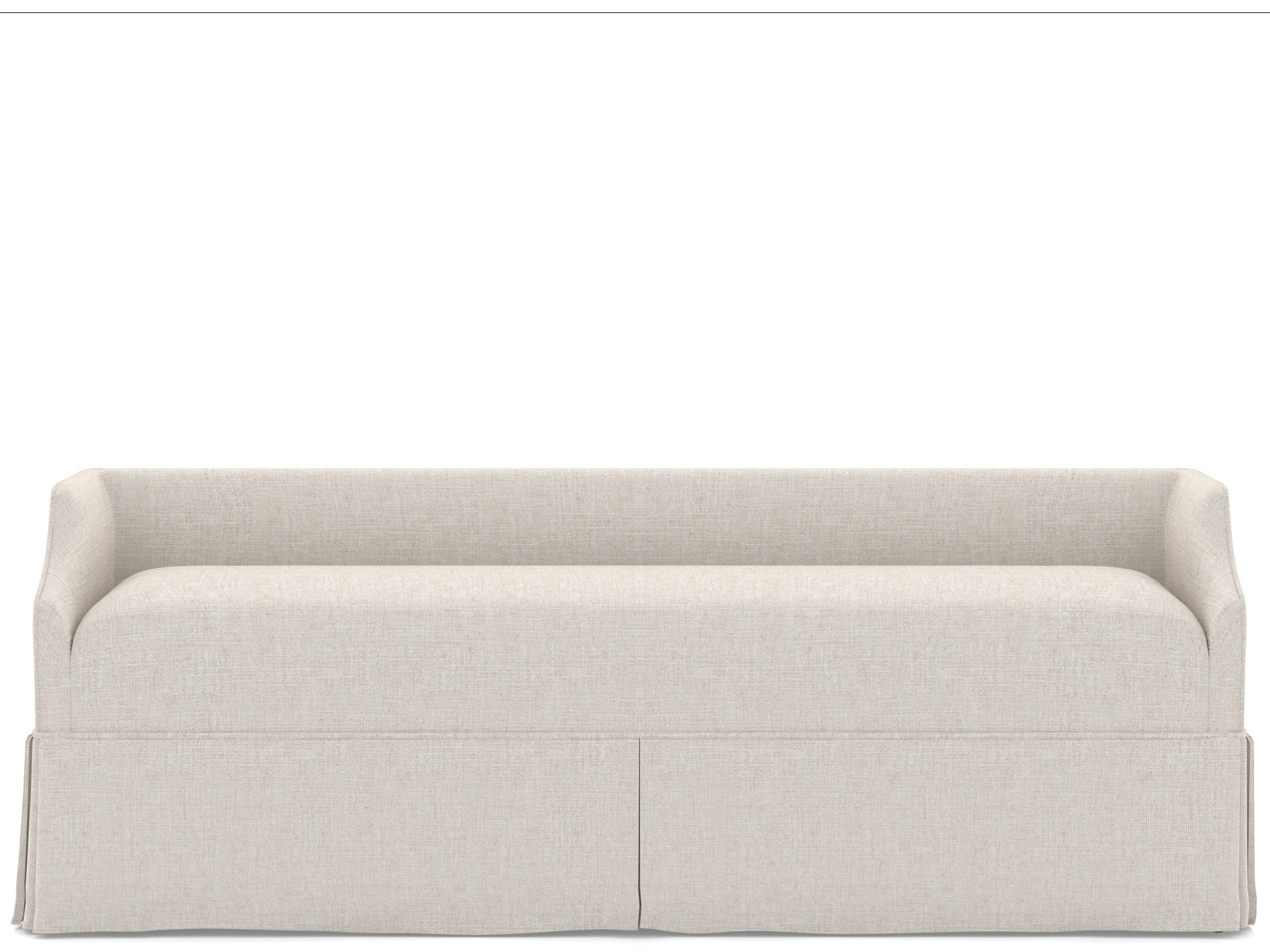 Commons Skirted Bench 76 - Special Order Room Scene