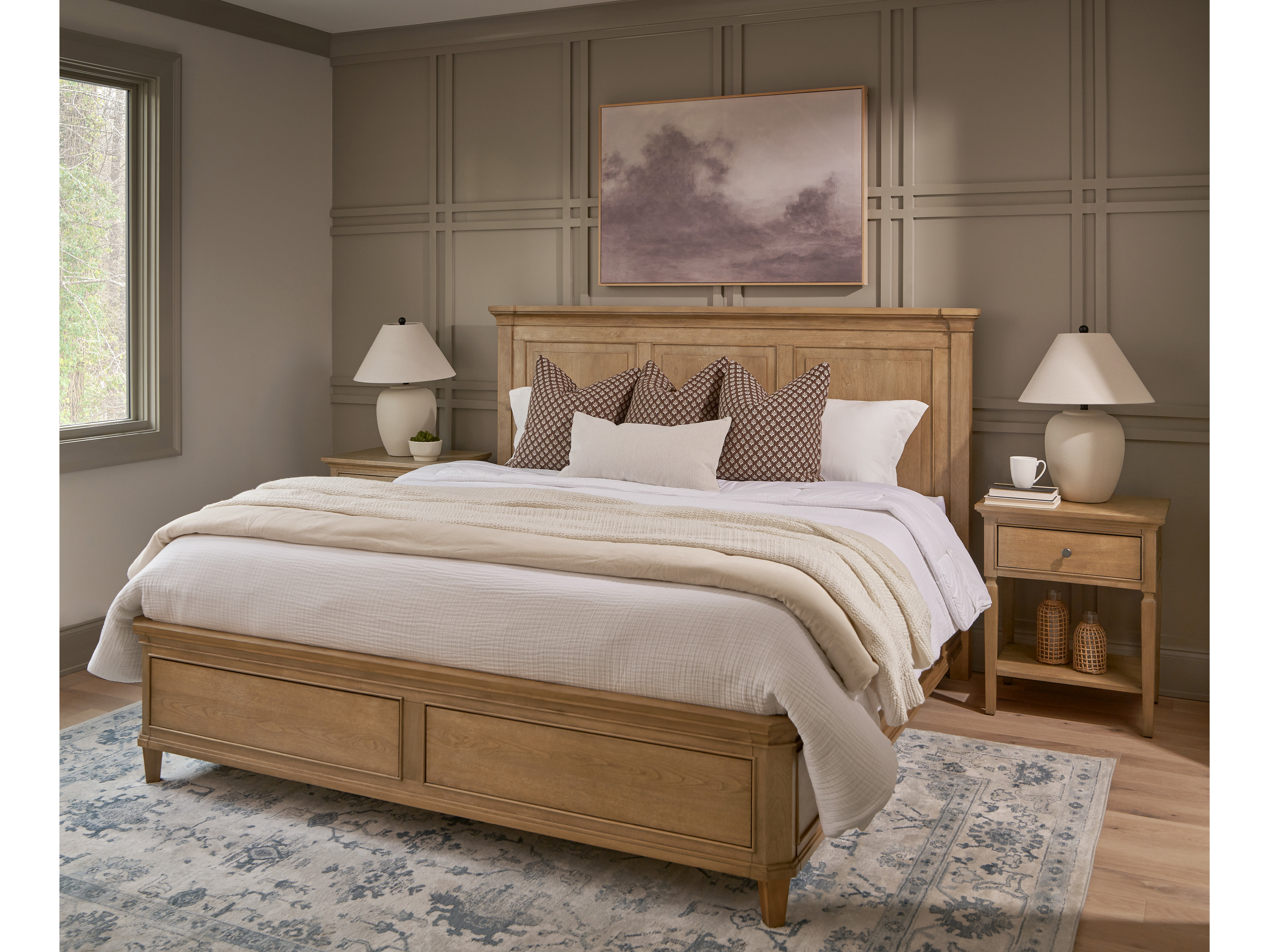 Brindle Storage Bed King Room Scene