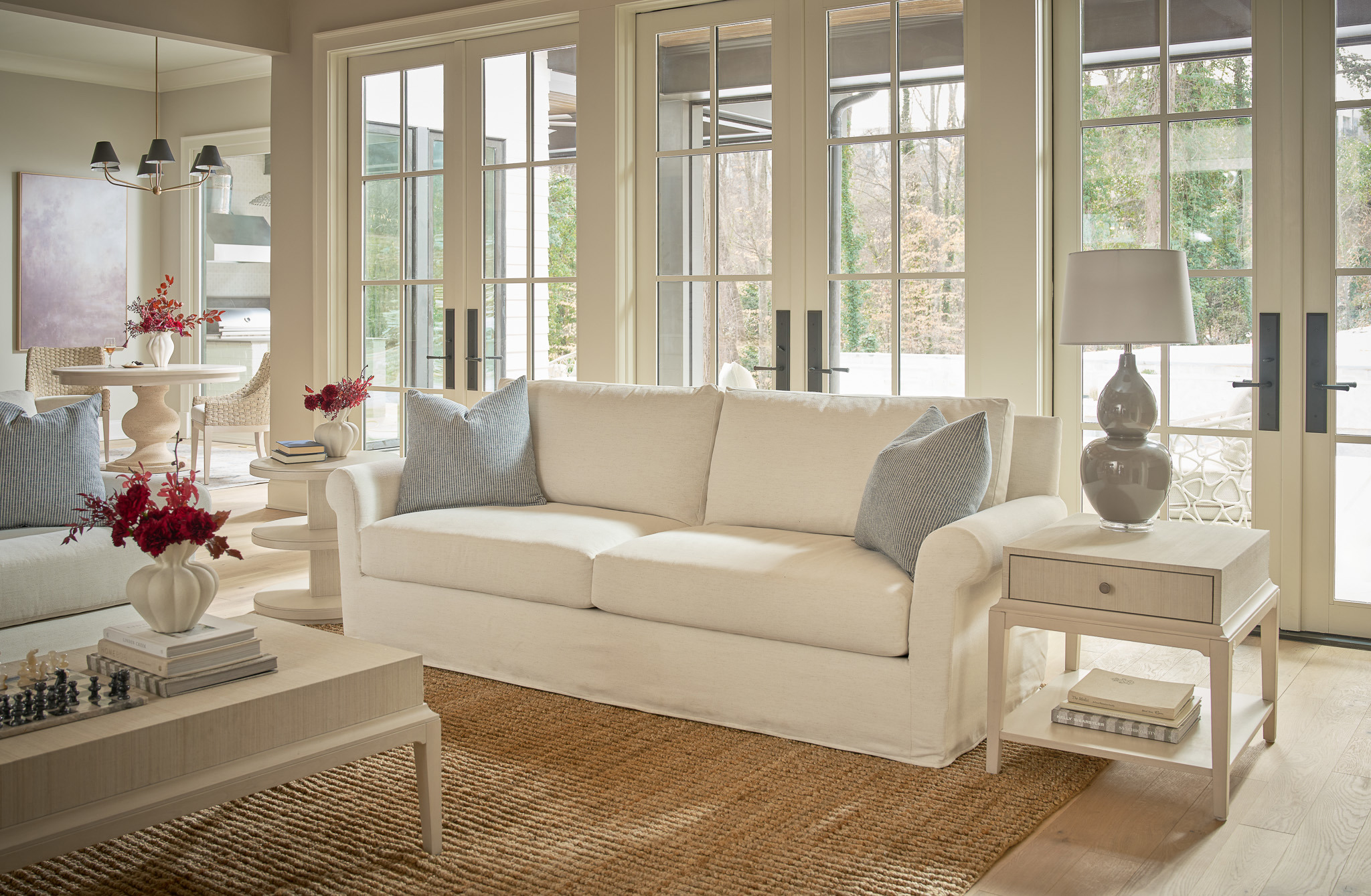 Clermont Slipcover Apartment Sofa - Special Order Room Scene
