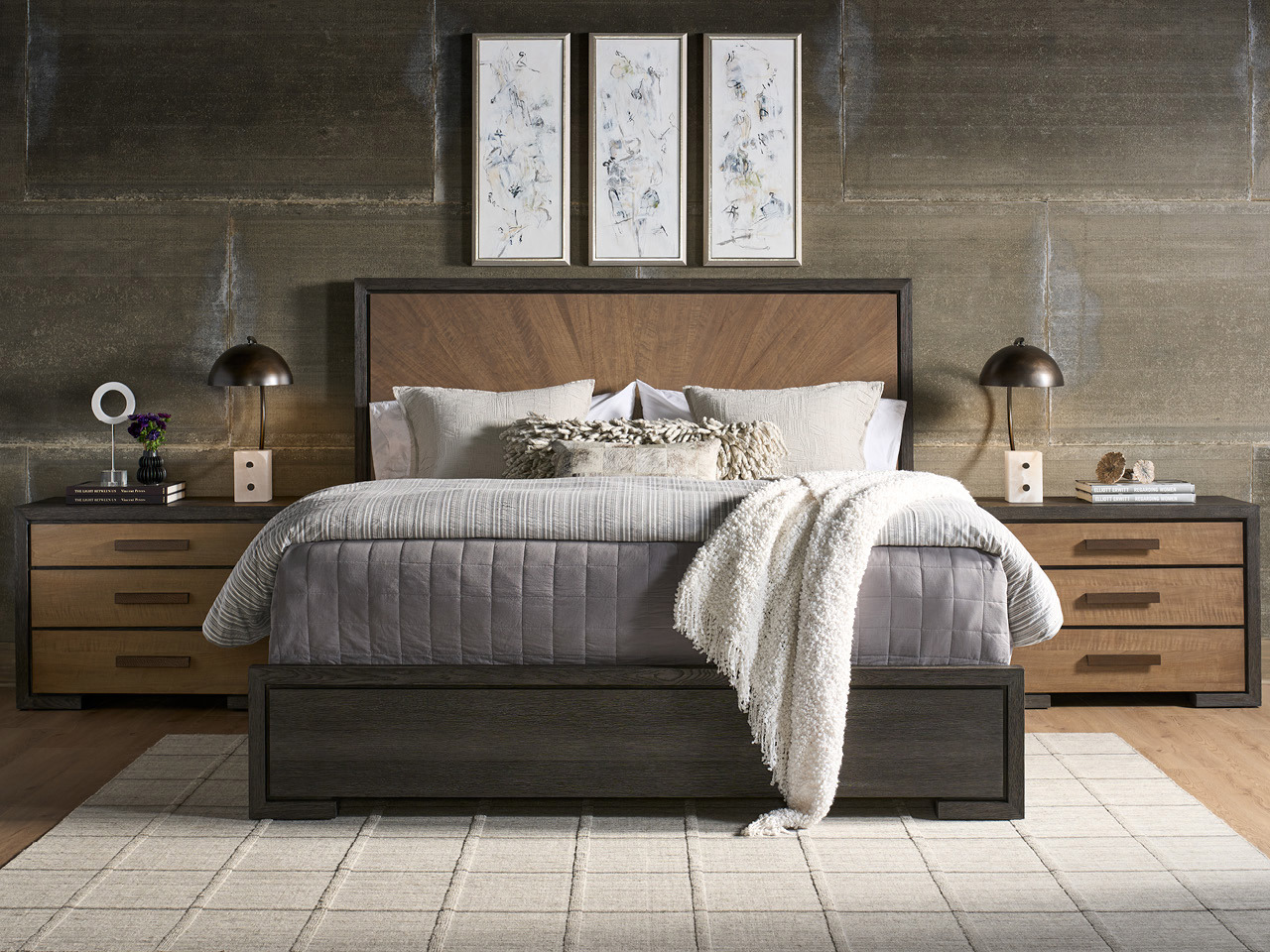 Veil Panel Bed King Room Scene