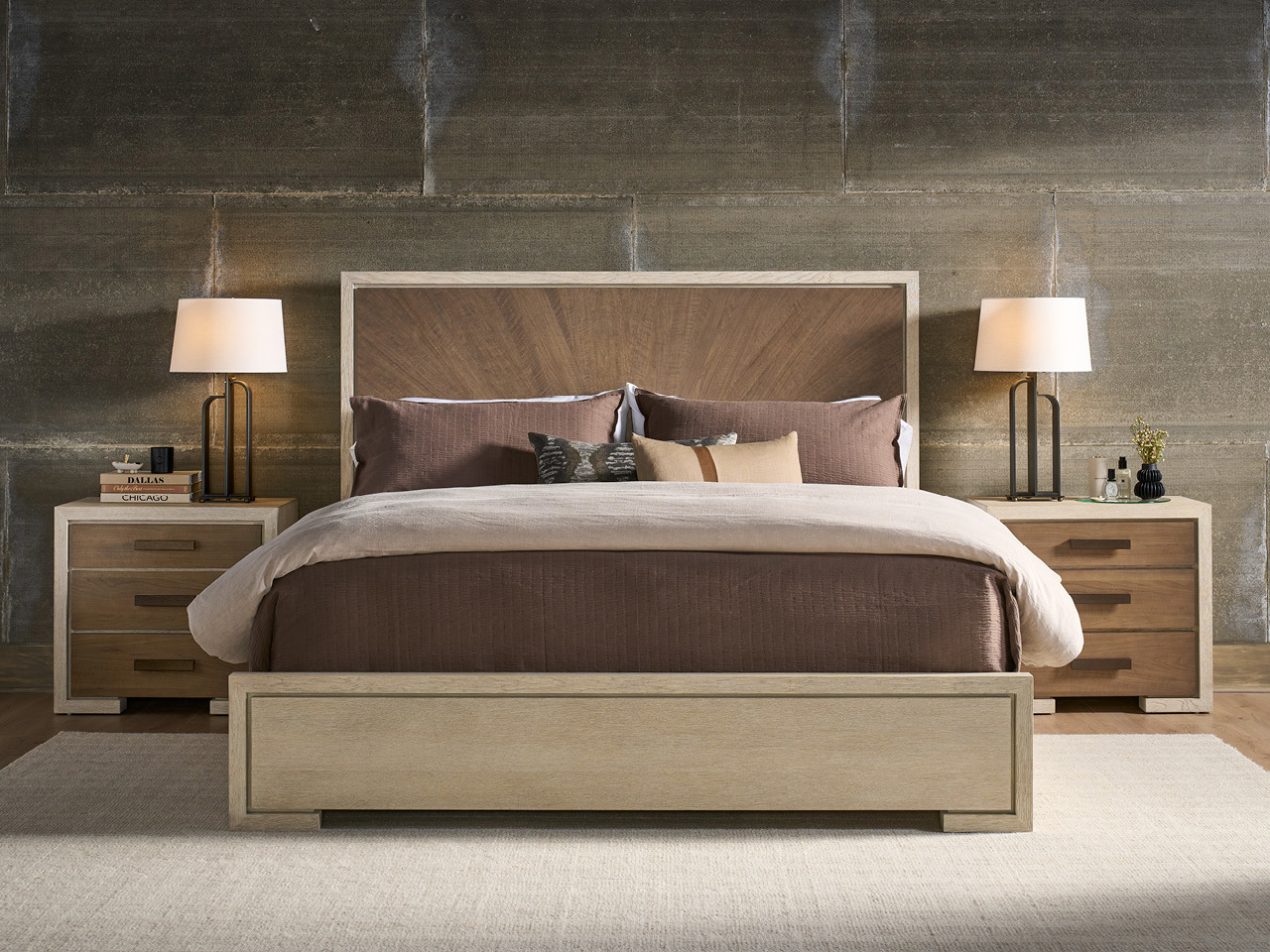 Mist Panel Bed King Room Scene