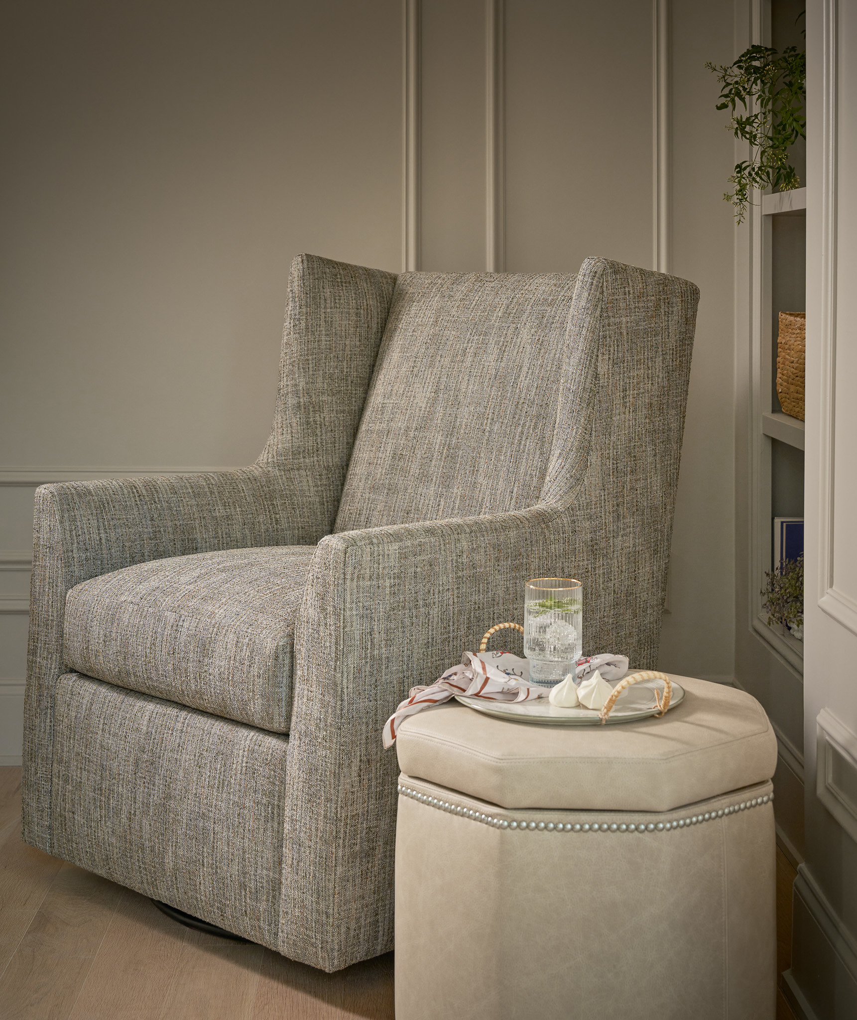 Conrad Small Storage Ottoman - Special Order Room Scene