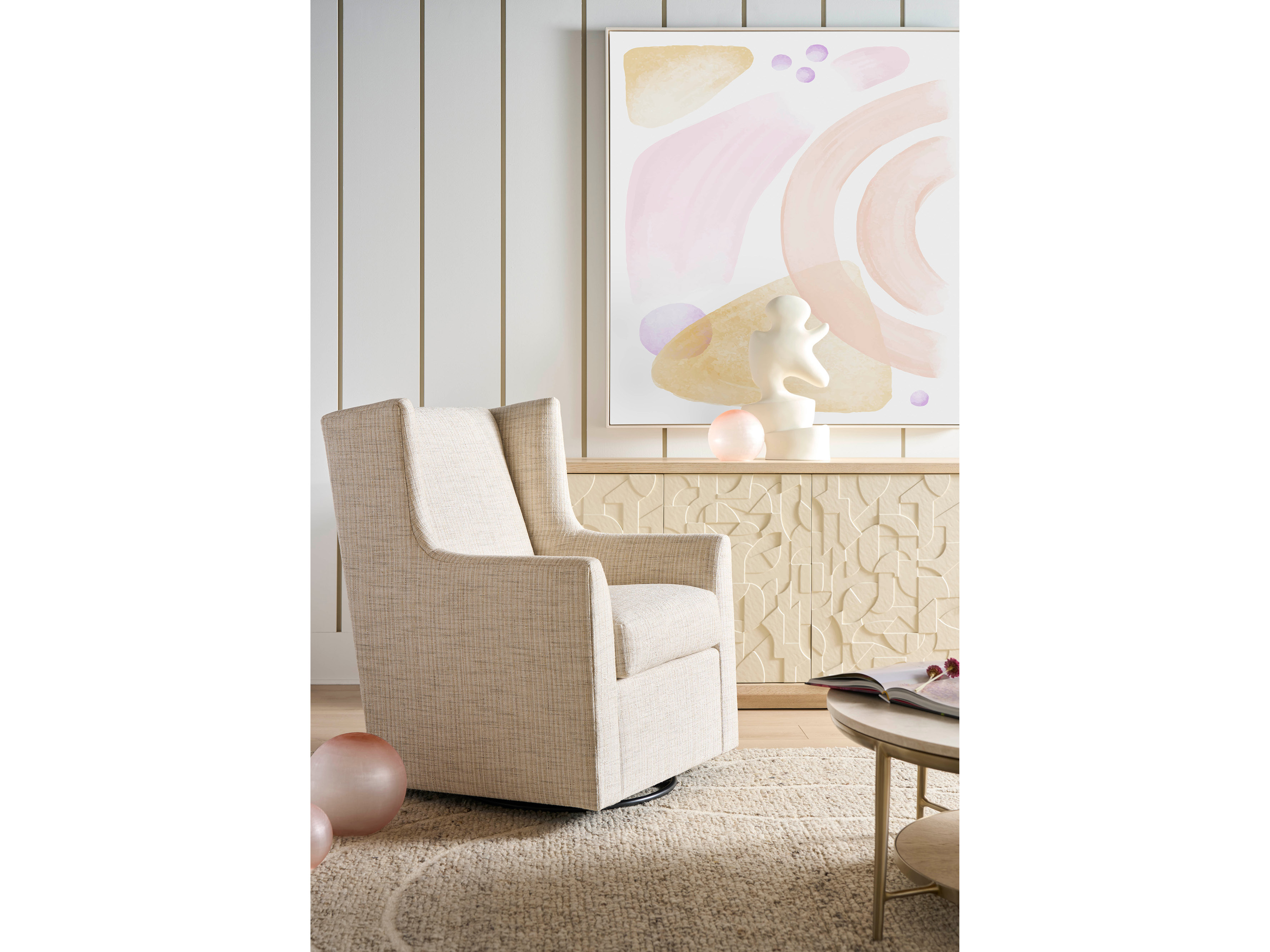 Newhall Swivel Glider Chair - Special Order Room Scene