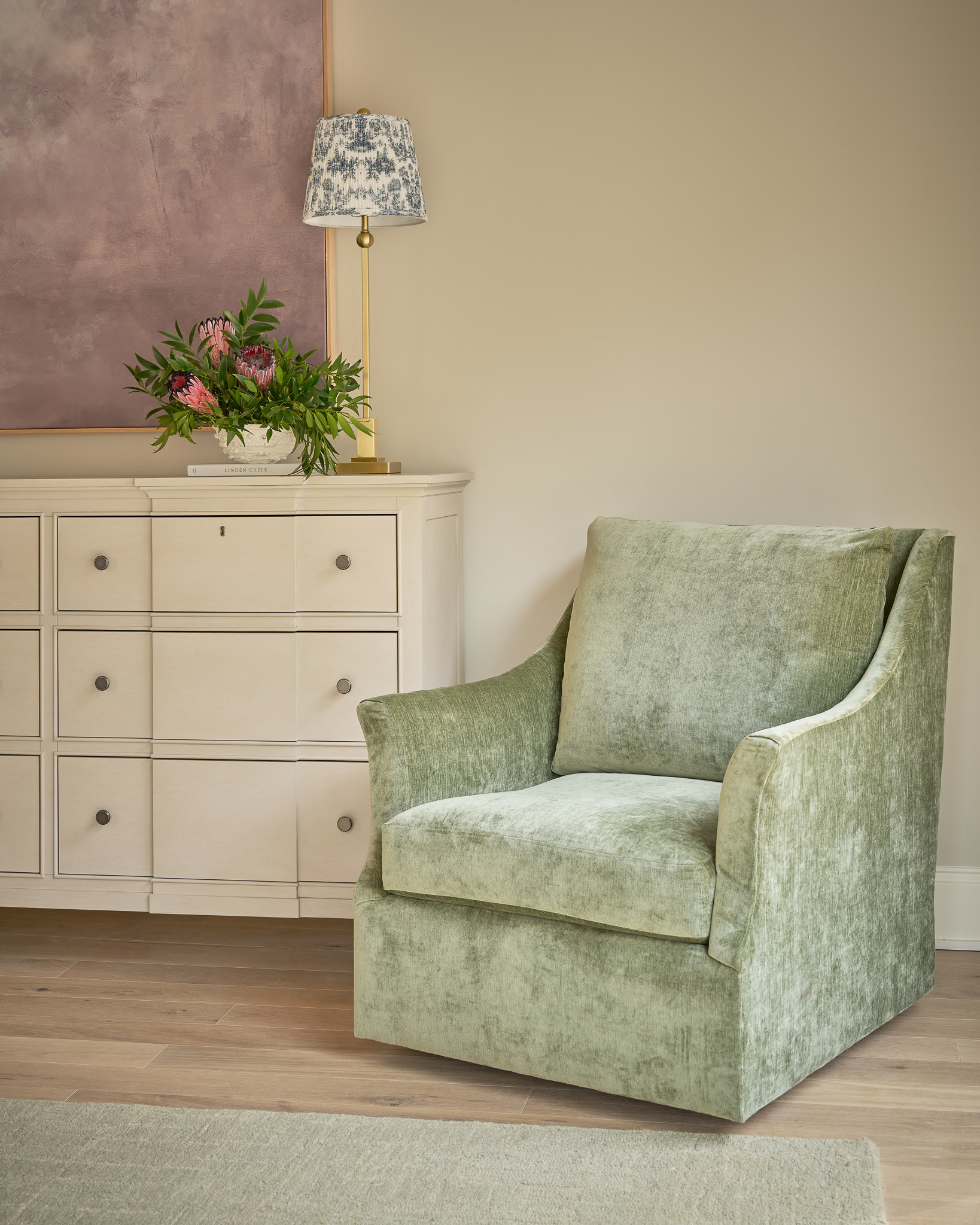 Henri Swivel Chair - Special Order Room Scene