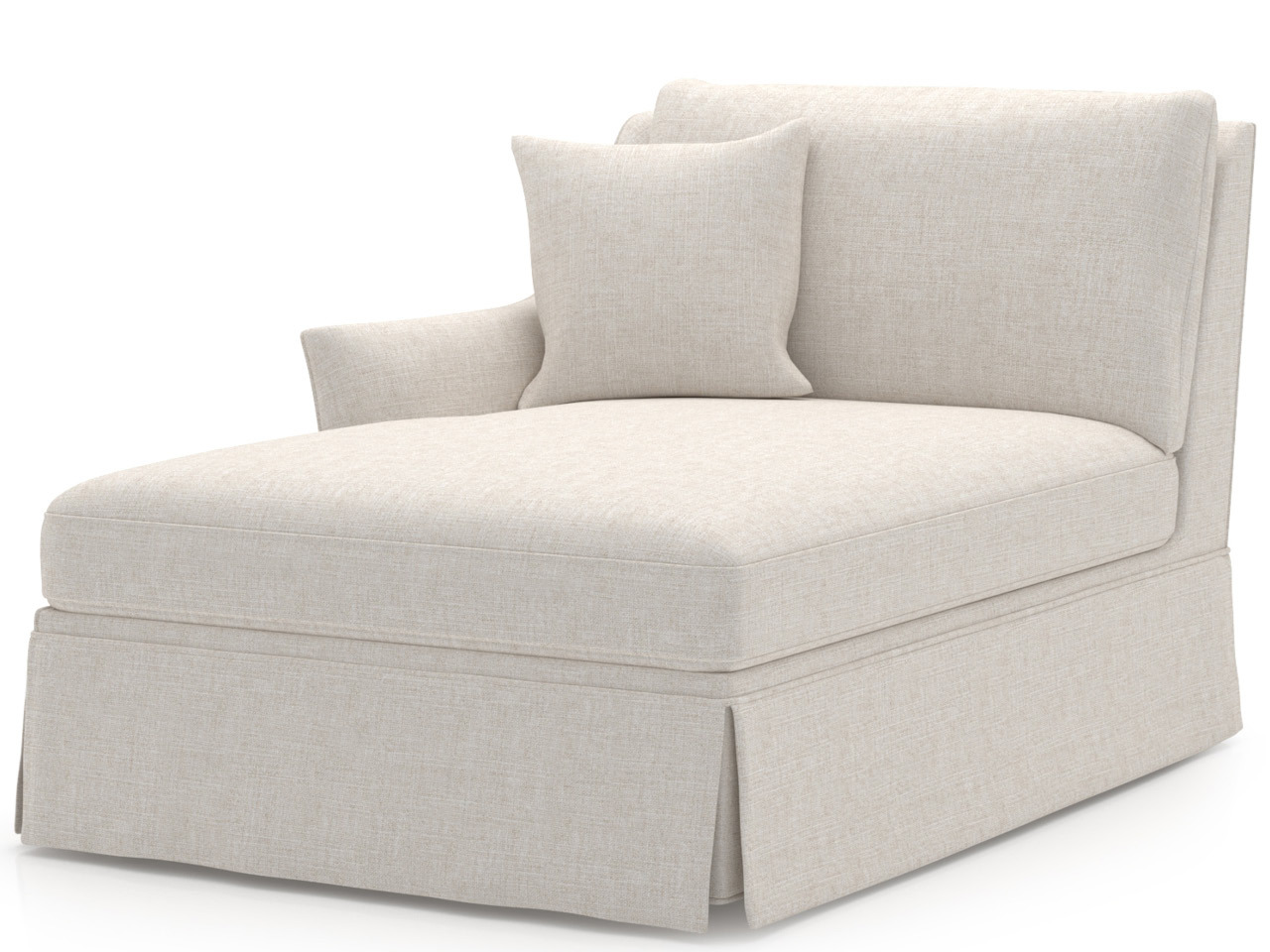 Henri Skirted Chaise LAF - Special Order Room Scene