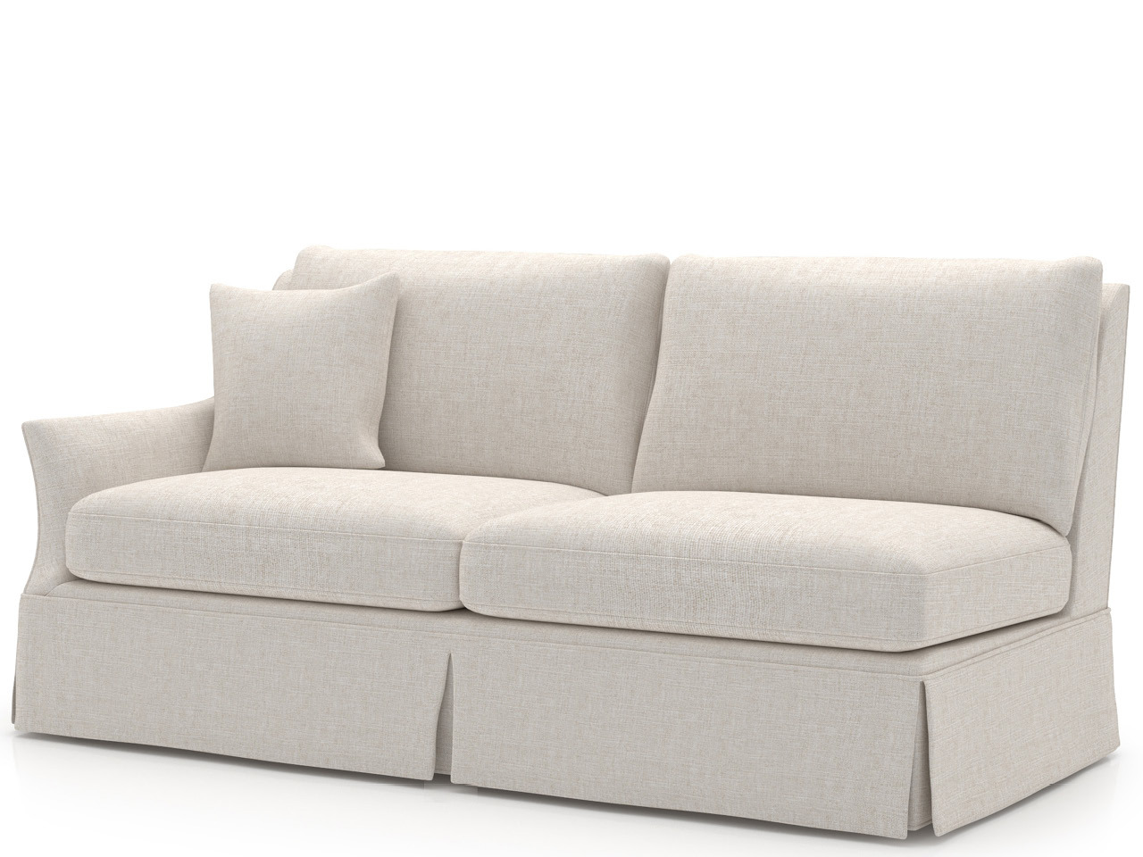 Henri Skirted Loveseat LAF - Special Order Room Scene