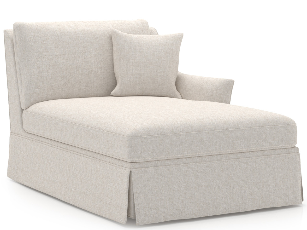 Henri Skirted Chaise RAF - Special Order Room Scene