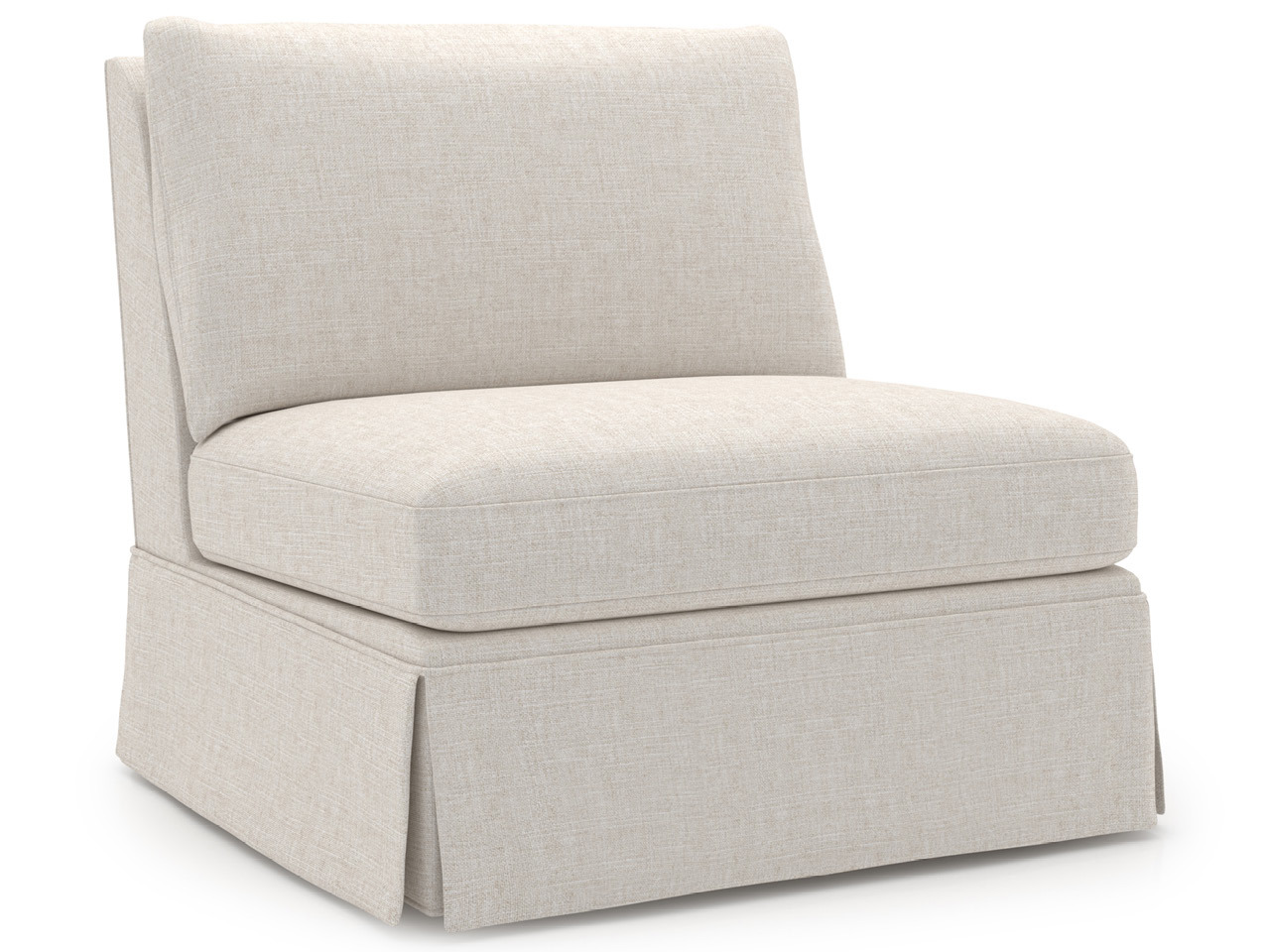 Henri Skirted Armless Chair - Special Order Room Scene