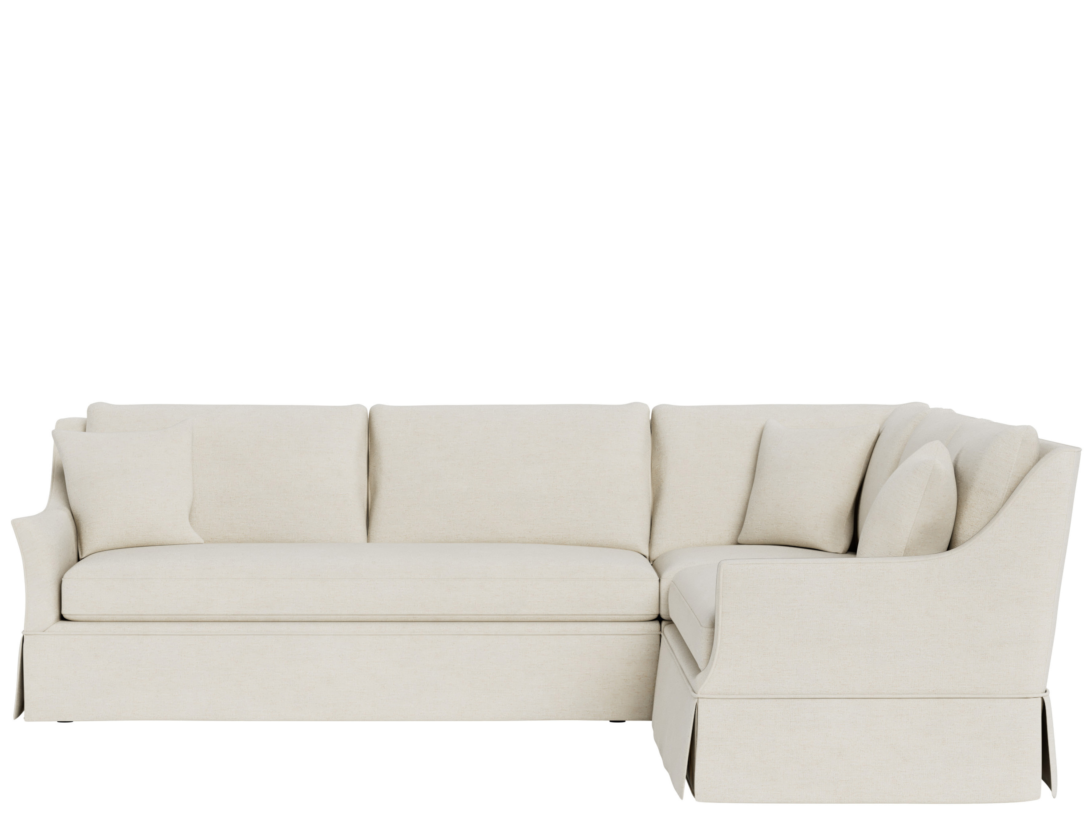 Henri Skirted Sectional - Special Order Room Scene