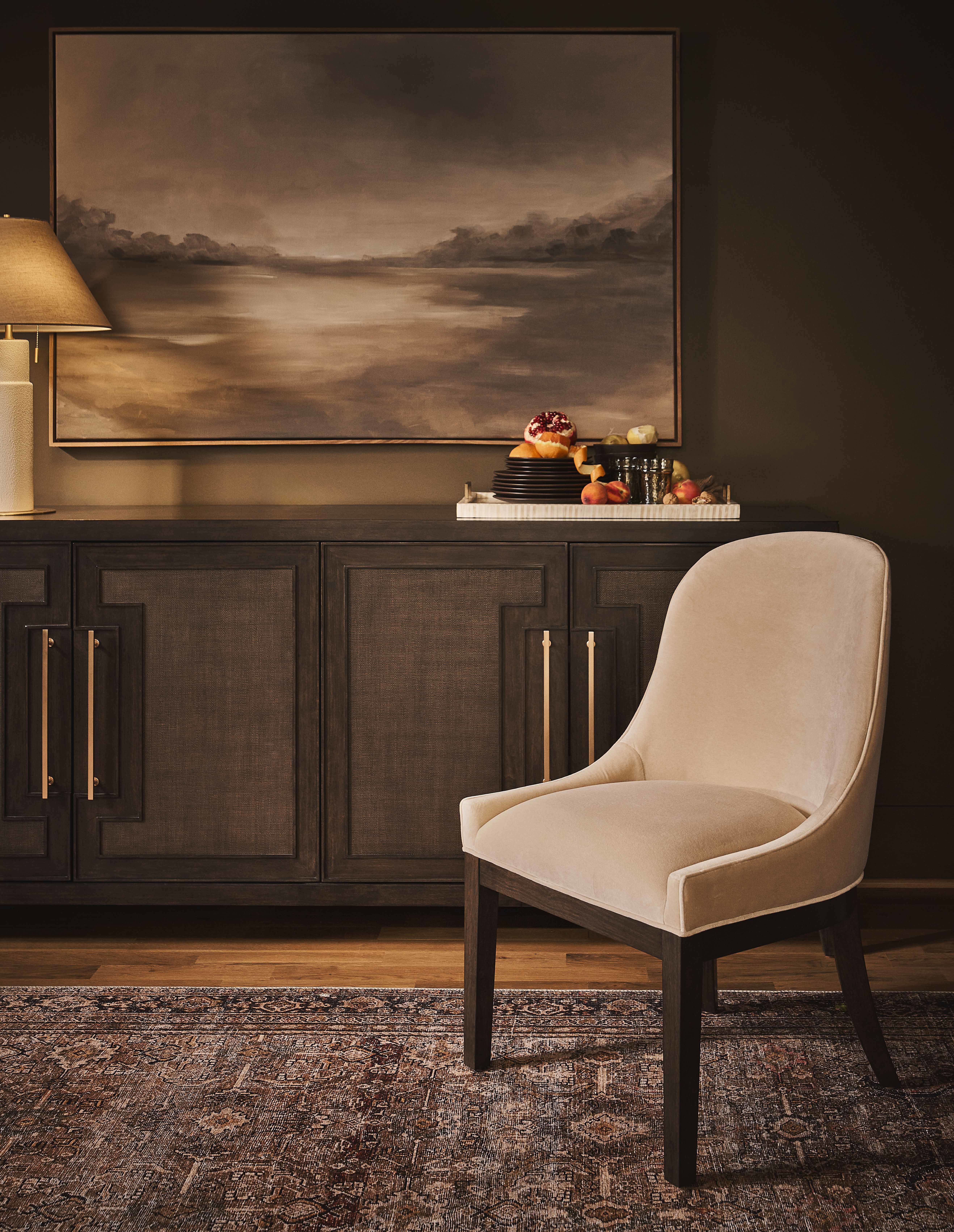 Fenwick Upholstered Arm Chair Room Scene