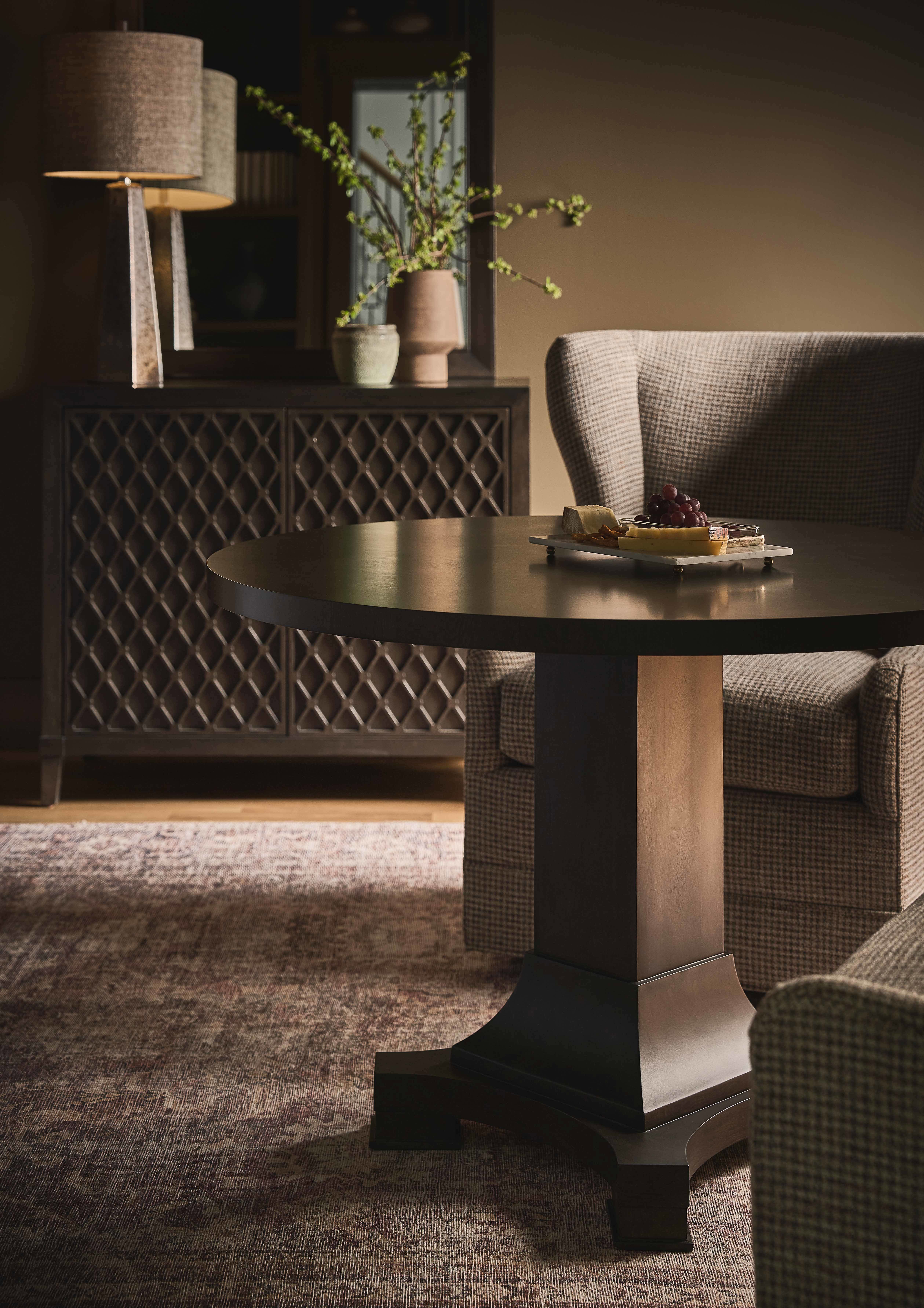 Fenwick Pedestal Table Room Scene