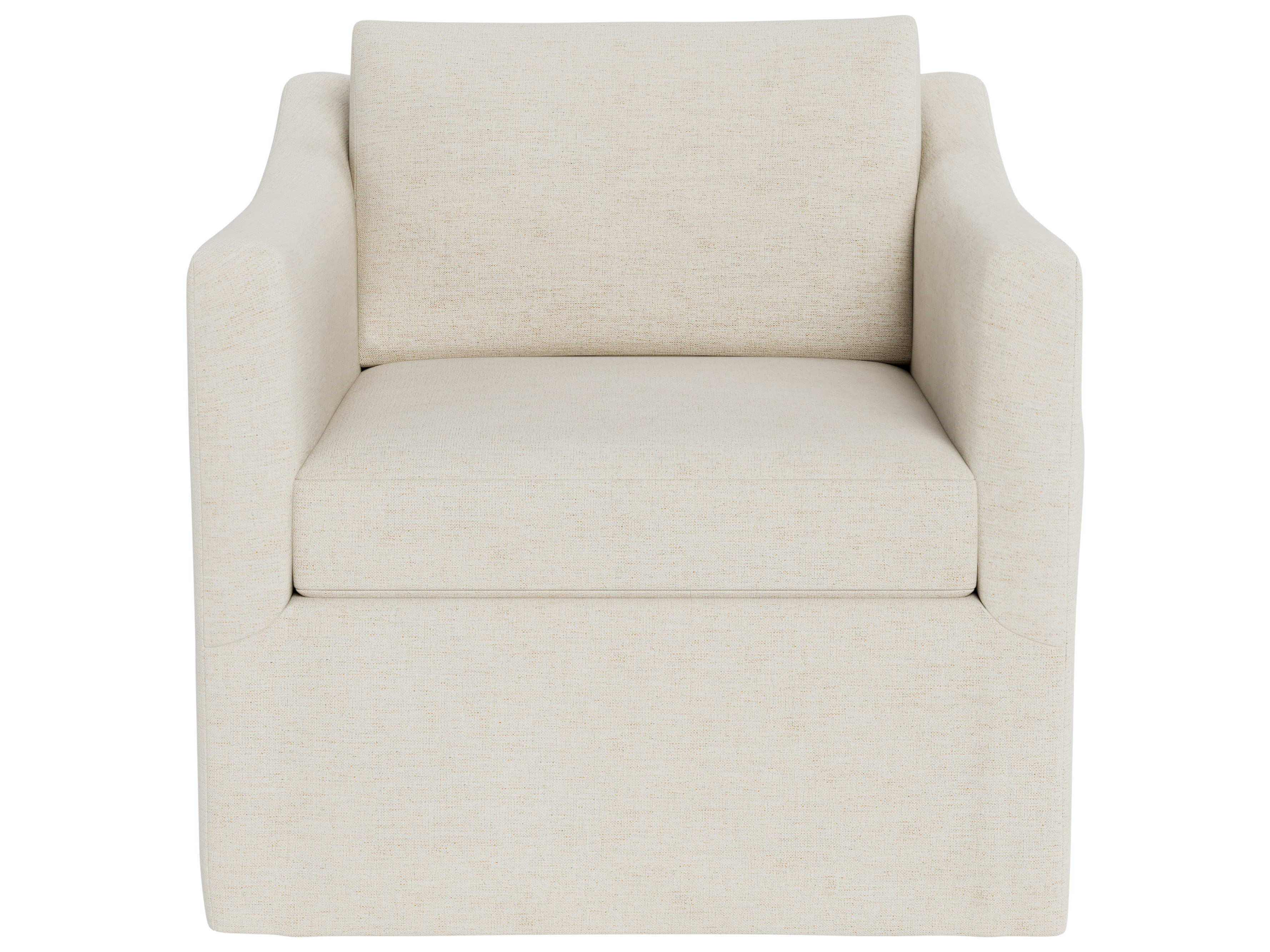 Asher Slipcover Swivel Chair - Special Order Room Scene