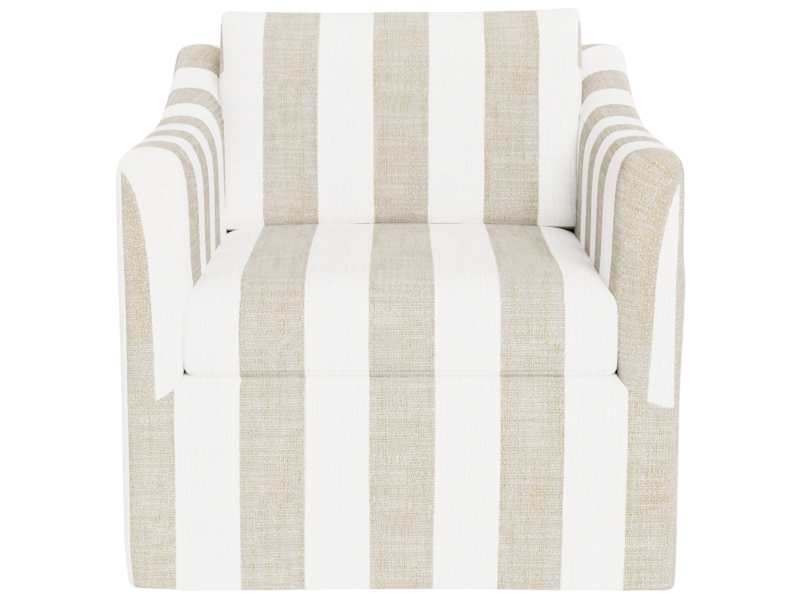 Asher Slipcover Swivel Chair Outdoor-Special Order Room Scene