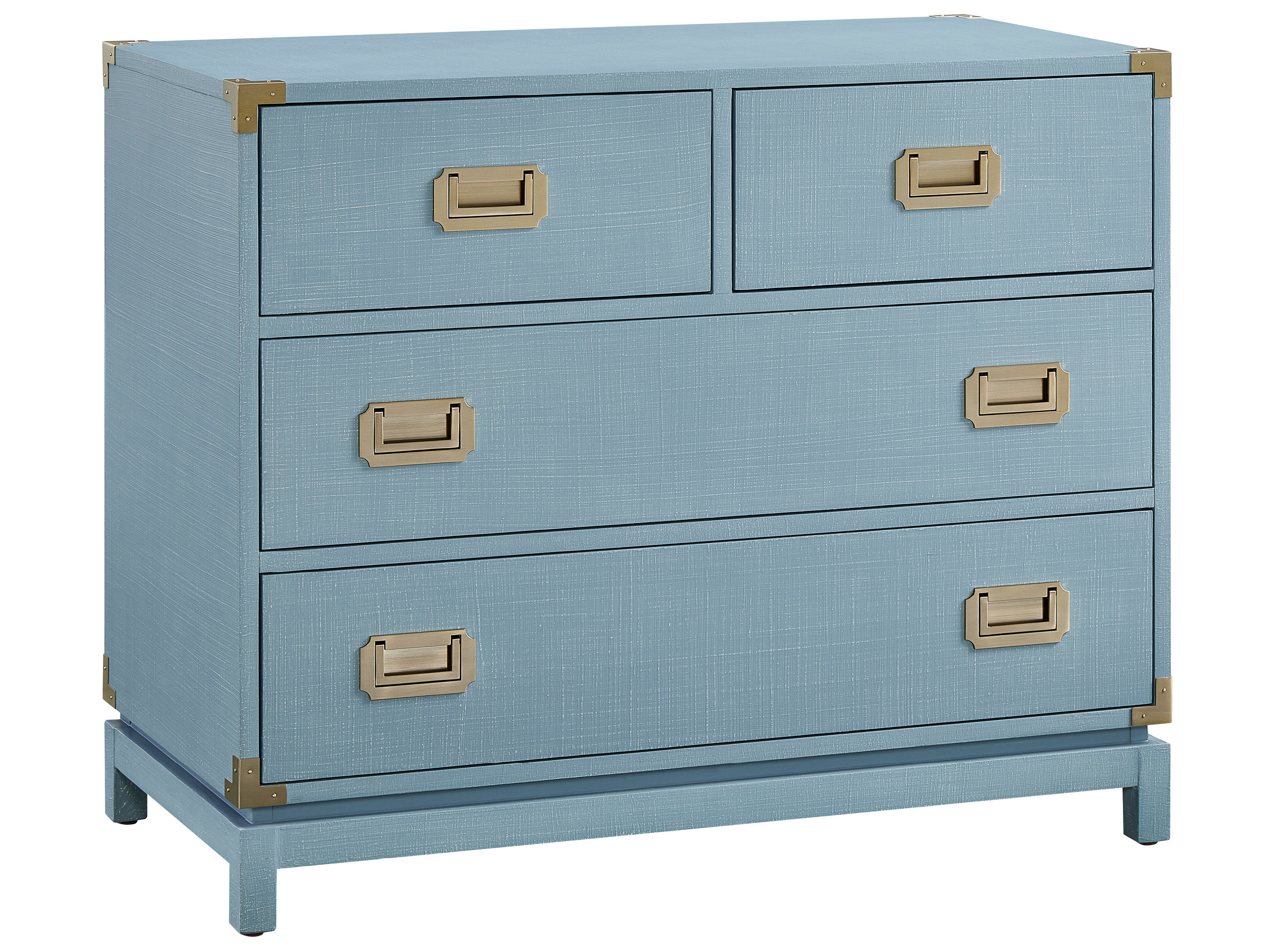 Cove Linen Campaign Chest Room Scene