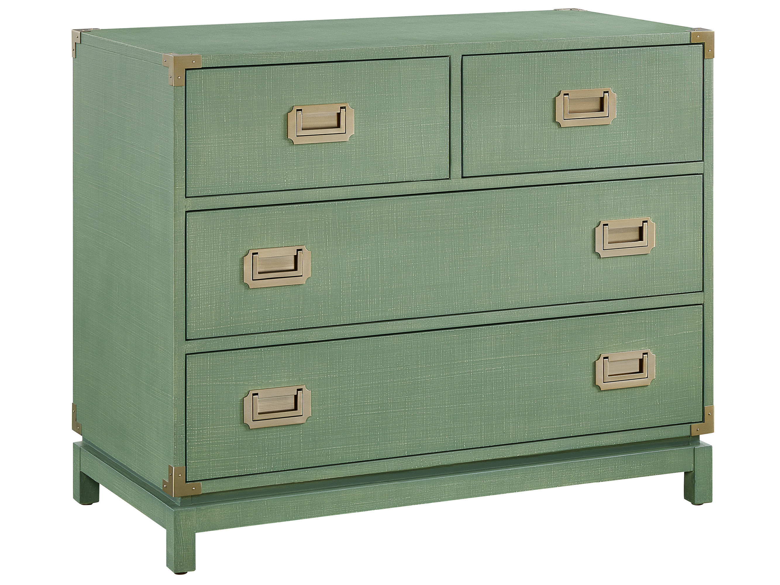 Cypress Linen Campaign Chest Room Scene