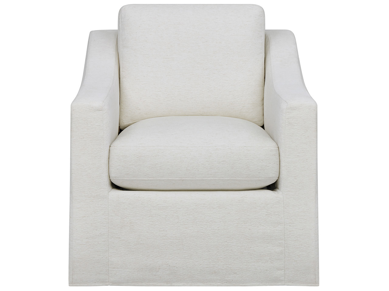 Augustine Slipcover Swivel Glider Room Scene