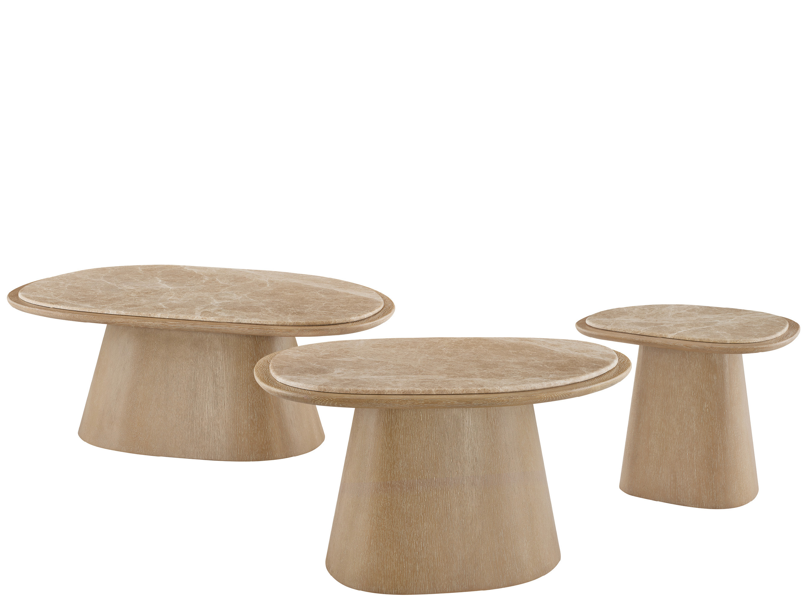 Light Emperador Bunching Tables Room Scene