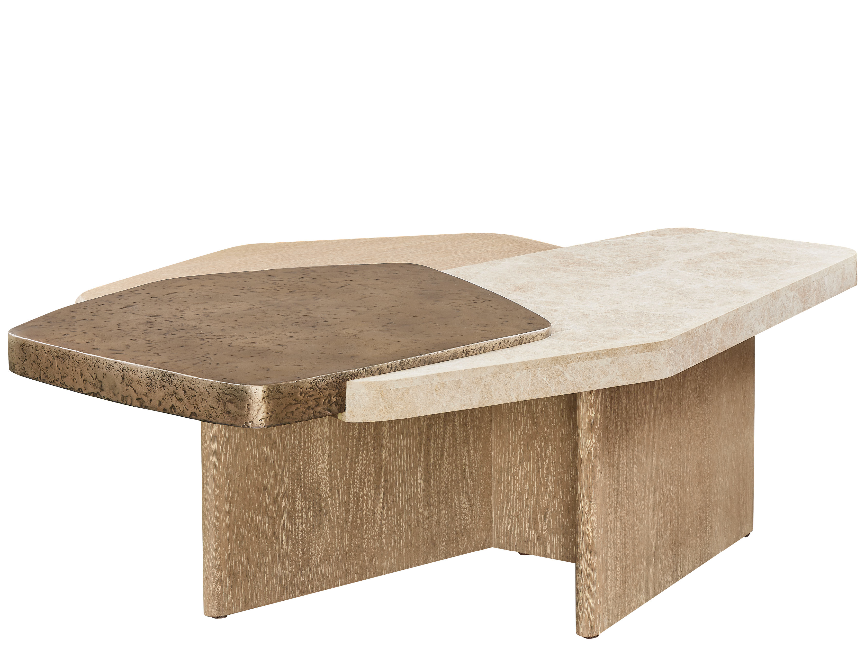 Light Emperador Nesting Tables Room Scene