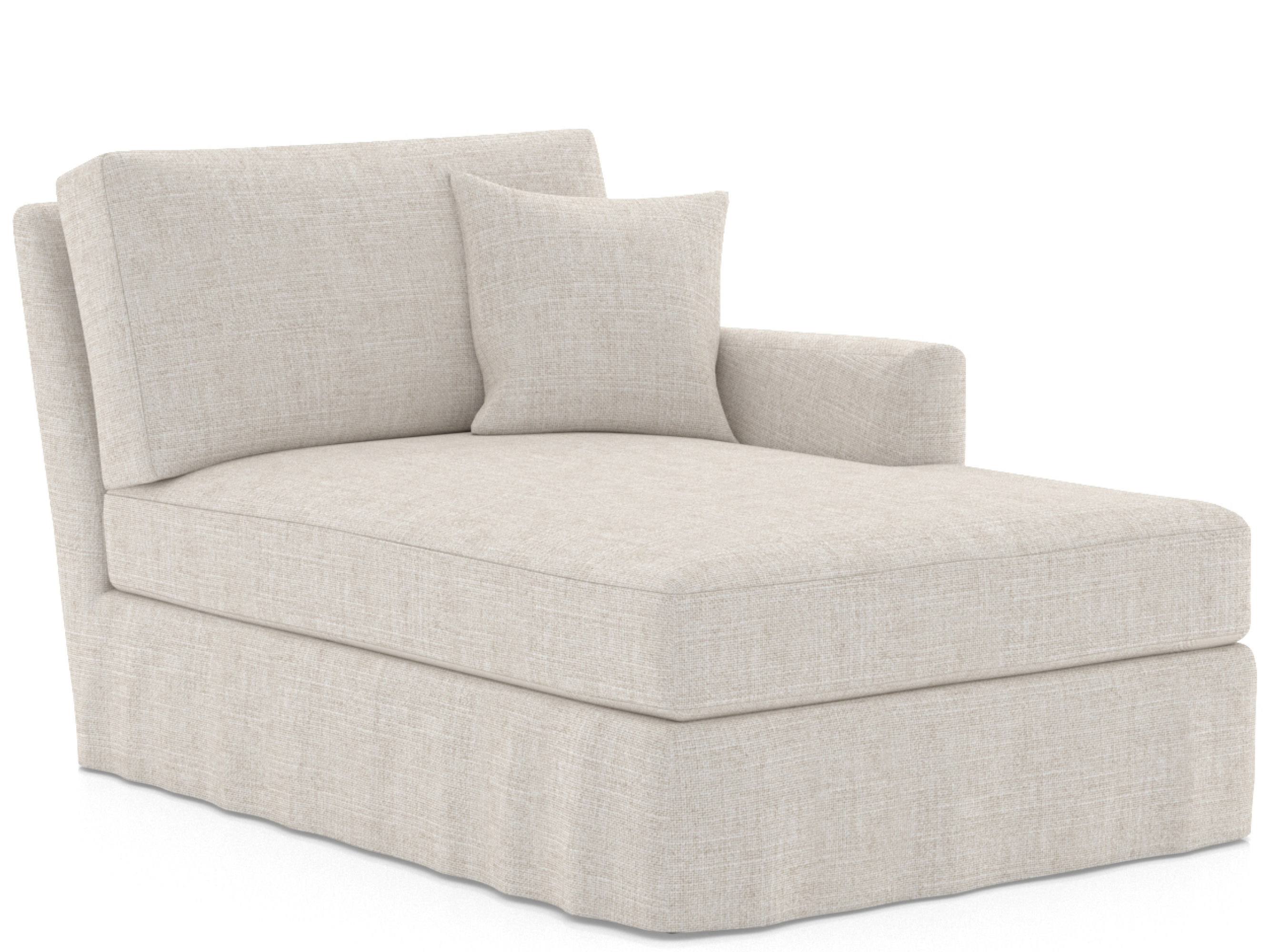 Lennon Slipcover Chaise RAF - Special Order Room Scene