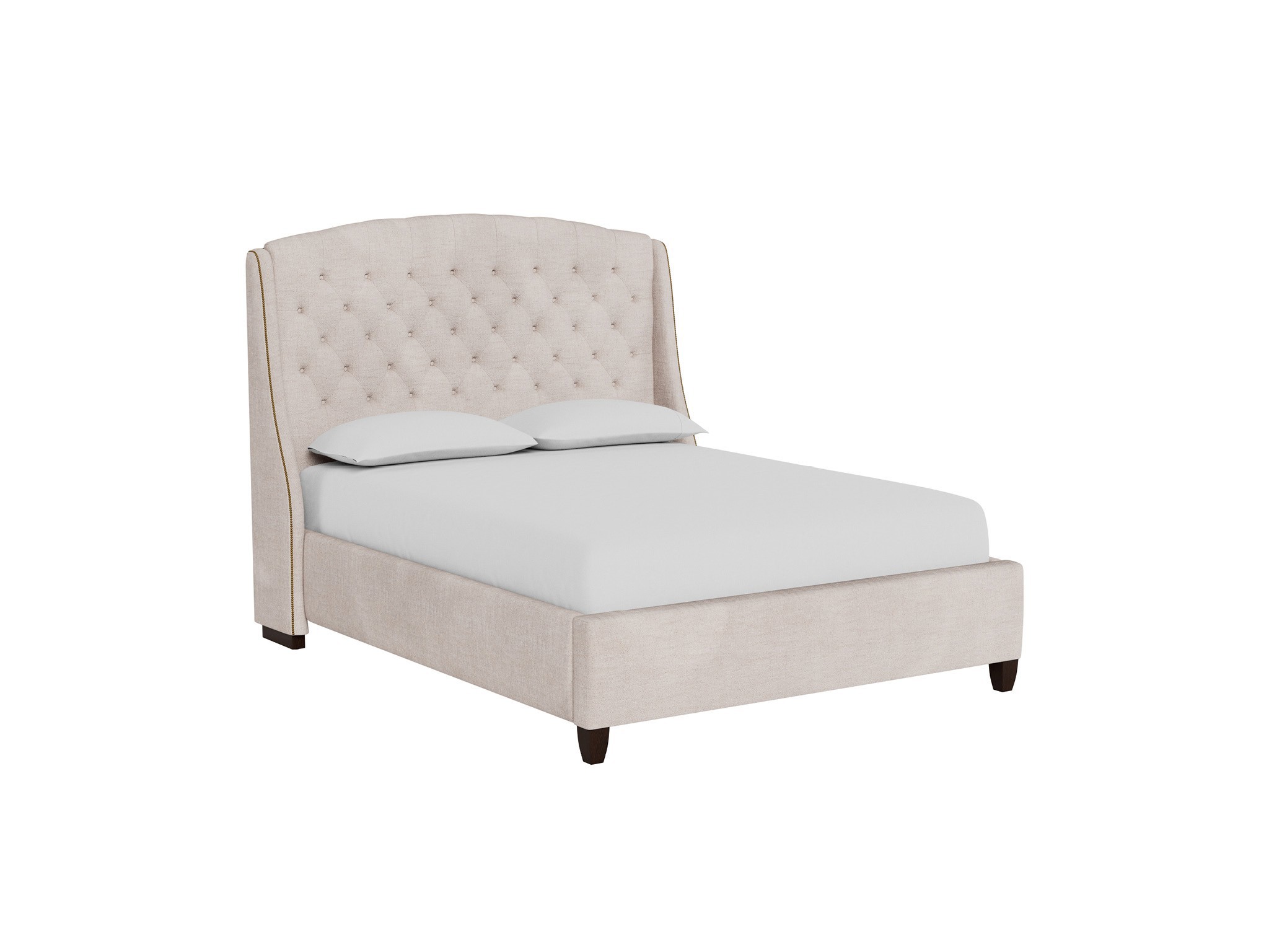 Halston King Bed - Silo with a white background