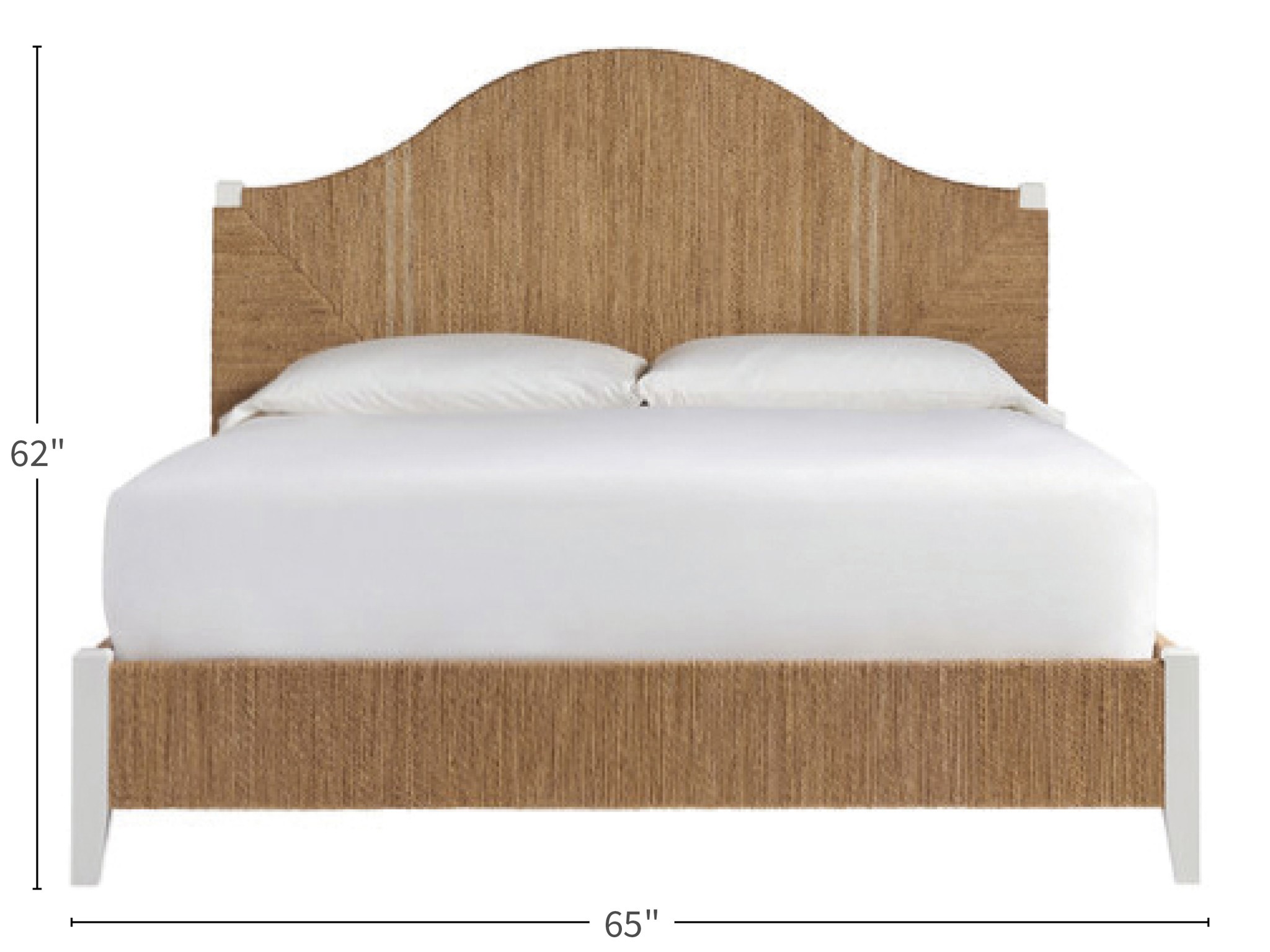 Seabrook Queen Bed - Silo with a white background