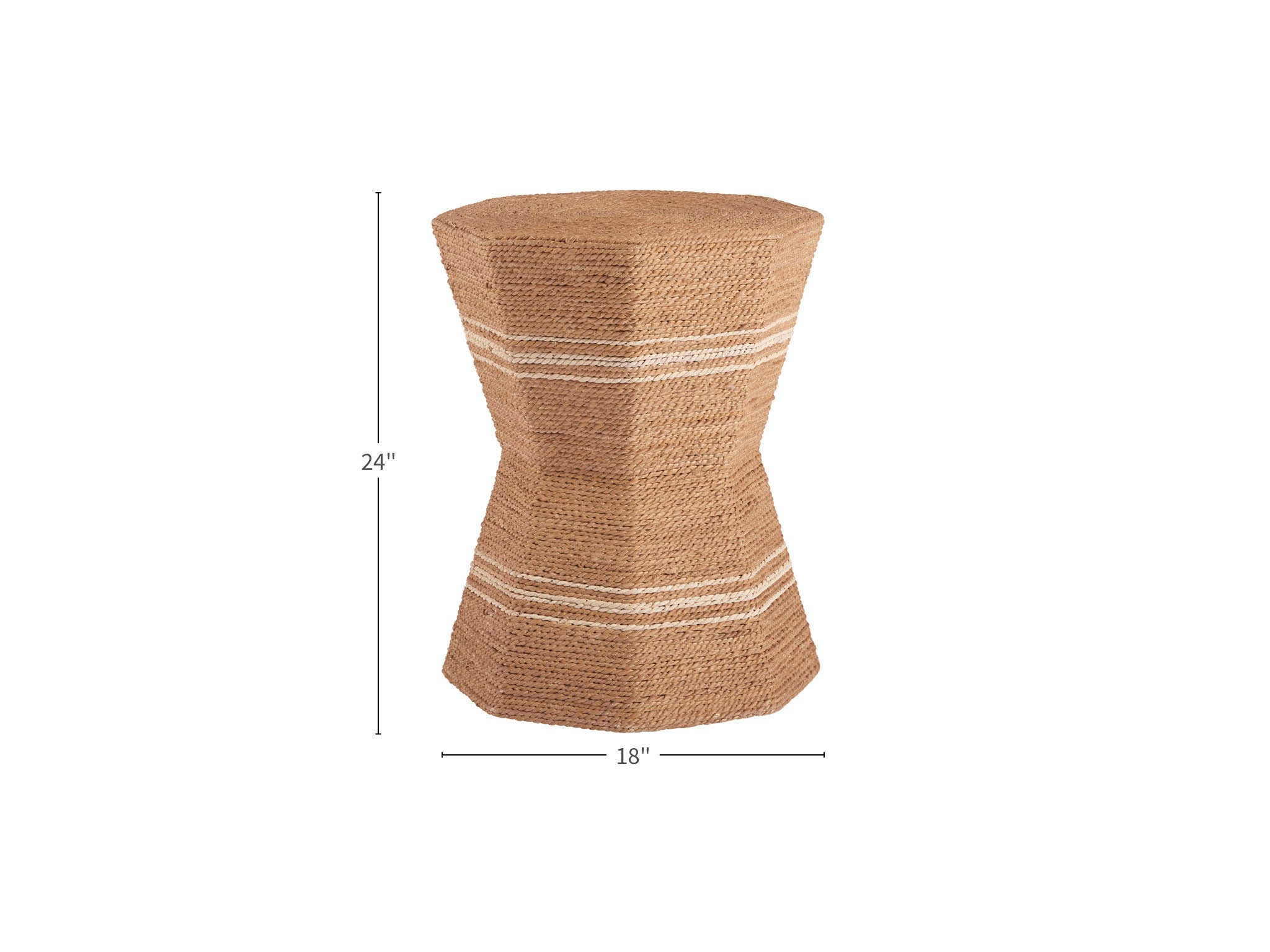 Octagonal Side Table - Silo with a white background