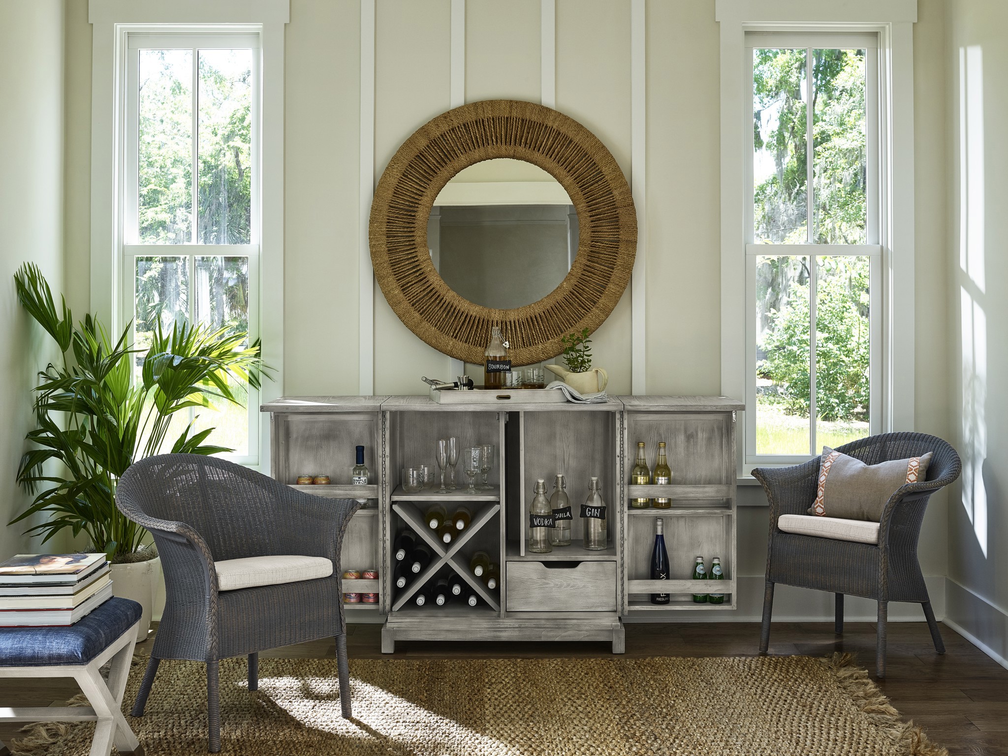 Coca Plum Mirror - Multiple item room scene