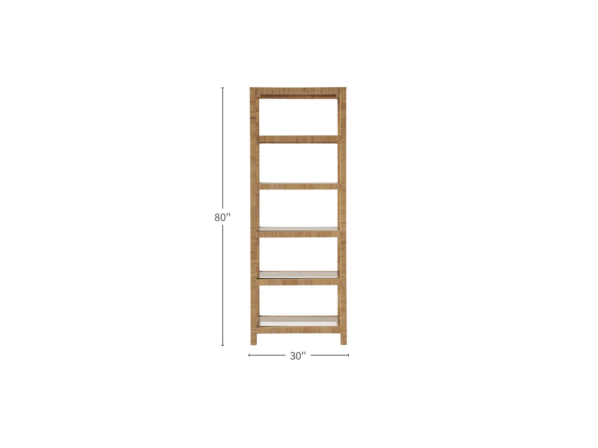 Long Key Etagere - Silo with a white background