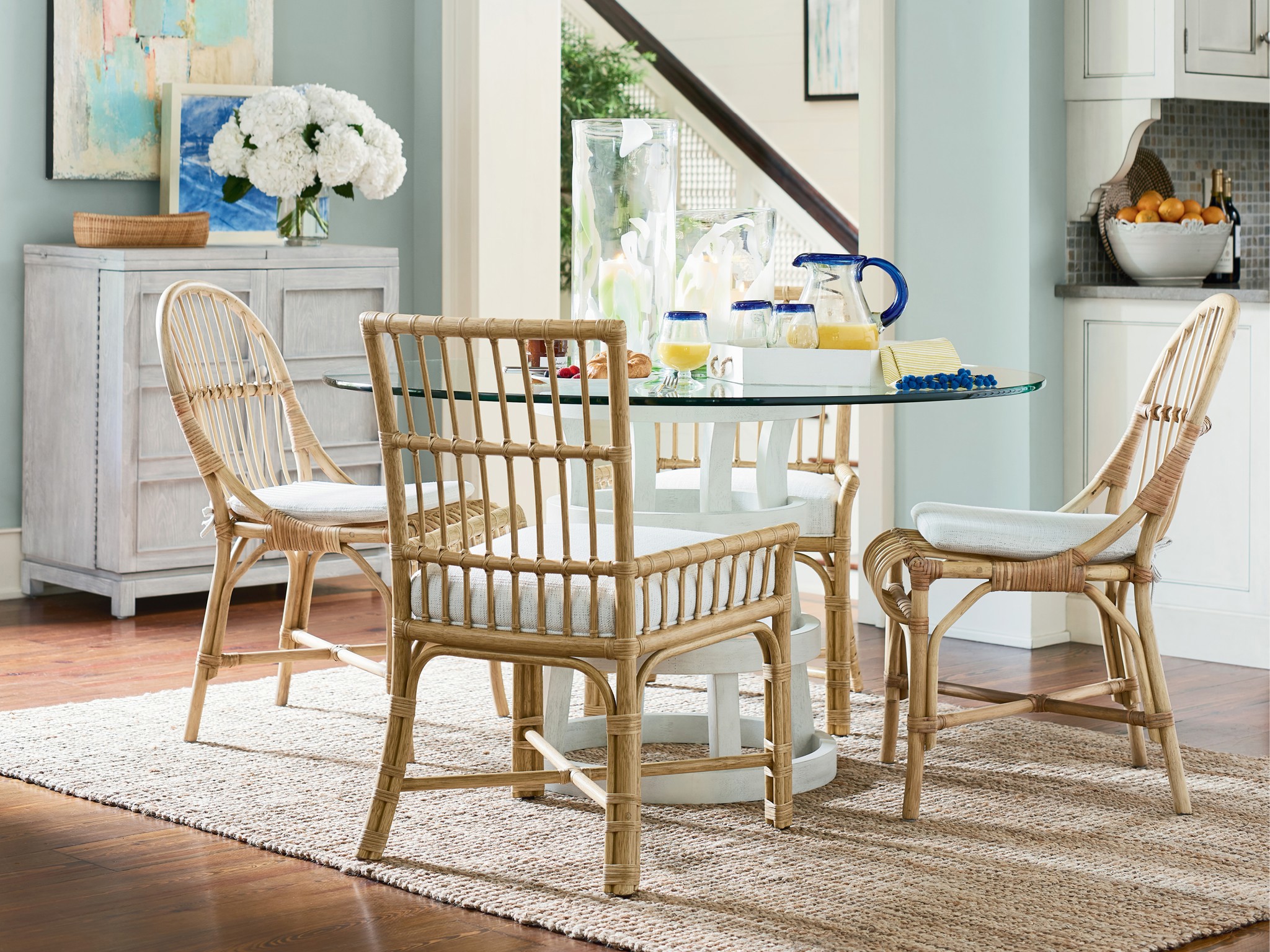 Clearwater Low Arm Chair - Multiple item room scene