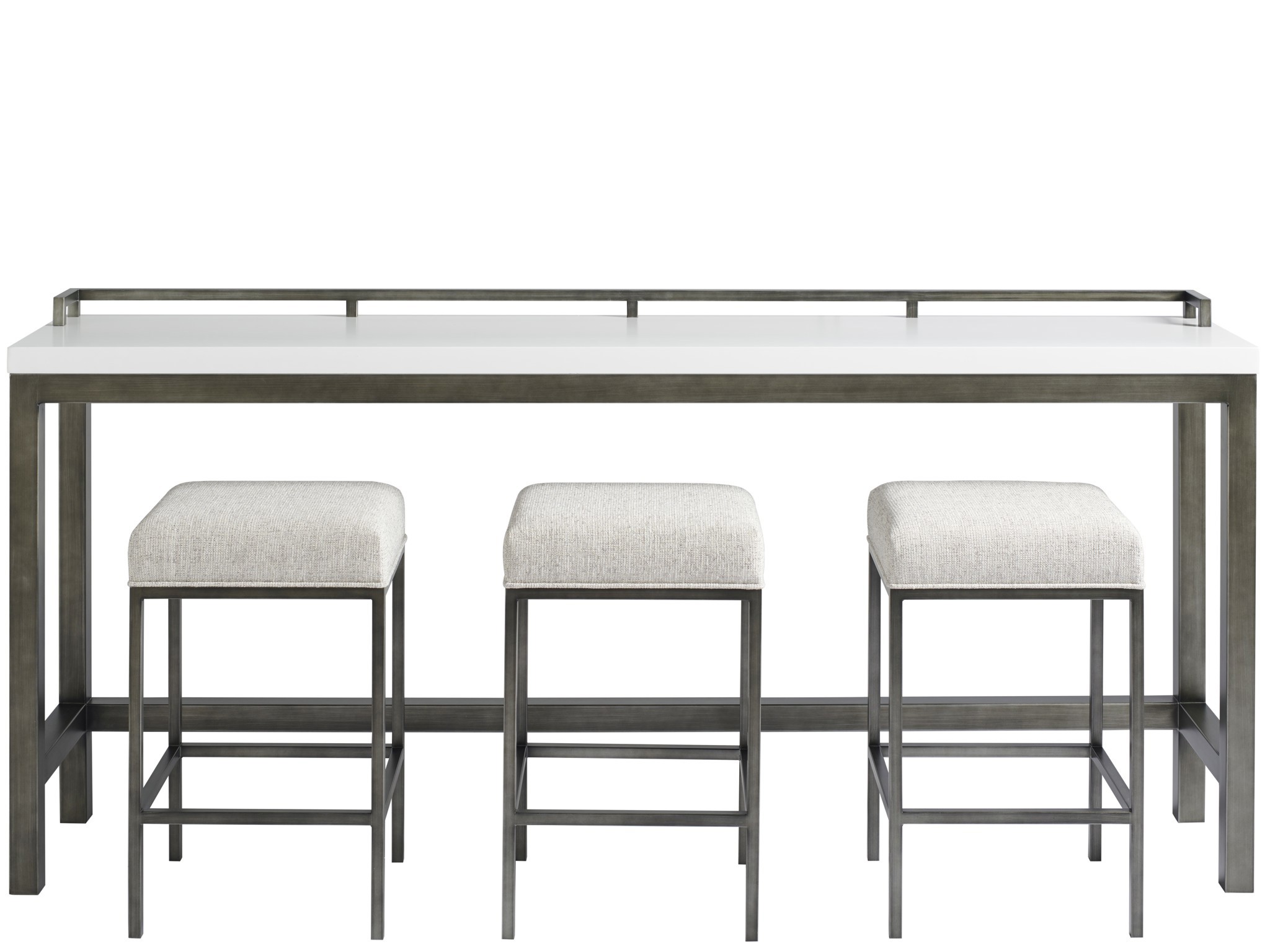 Essence Console Table with Stools - Silo with a white background