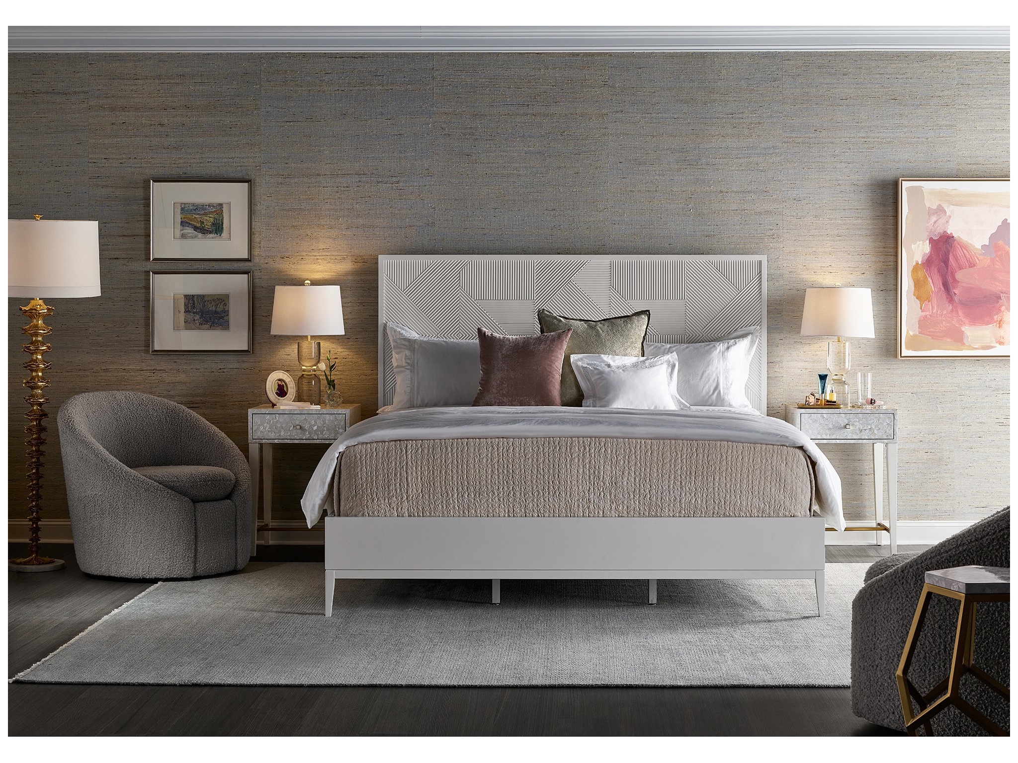Love Joy Bliss Bedside Table - Multiple item room scene