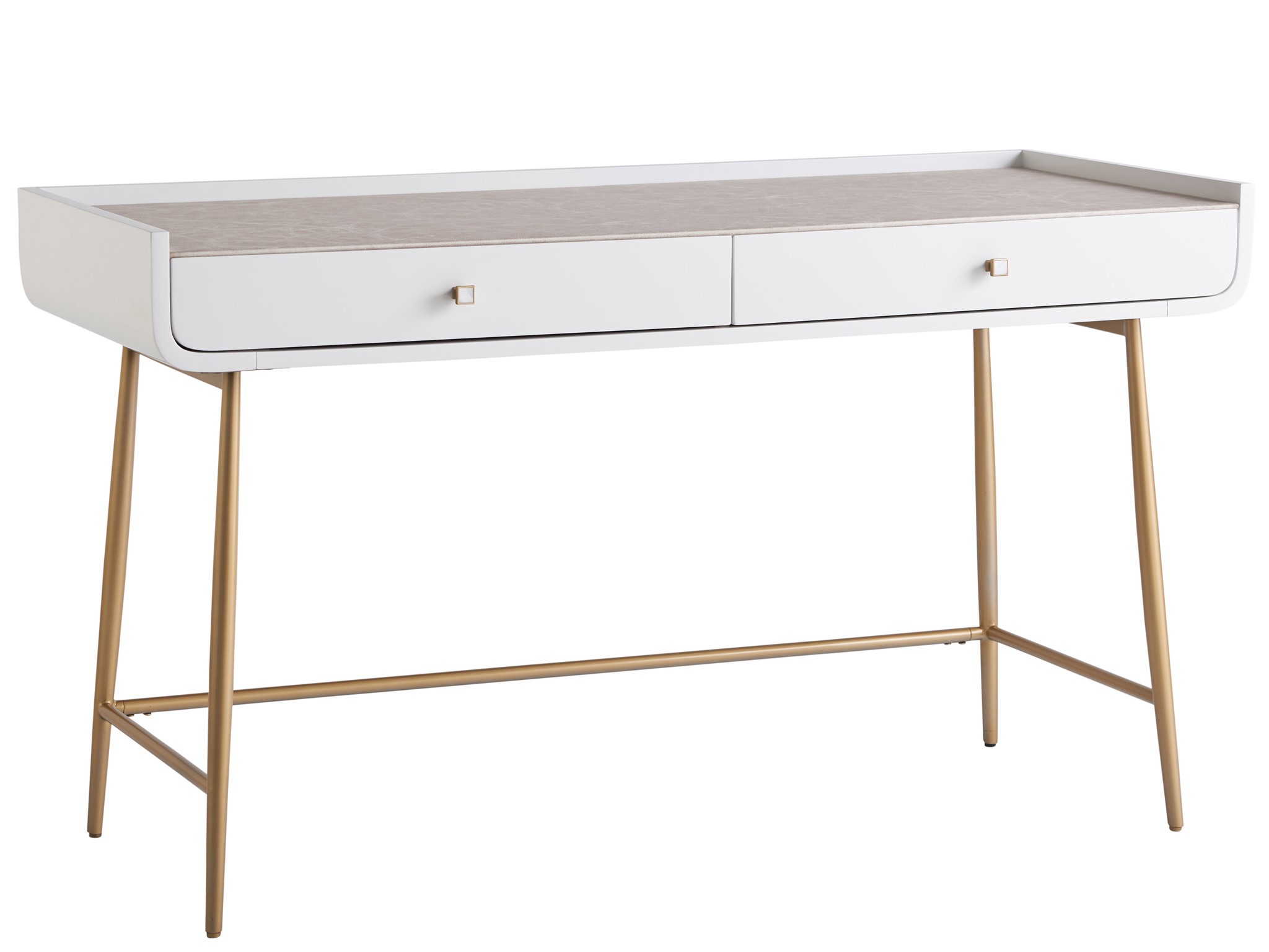 Allure Vanity Desk - Silo with a white background