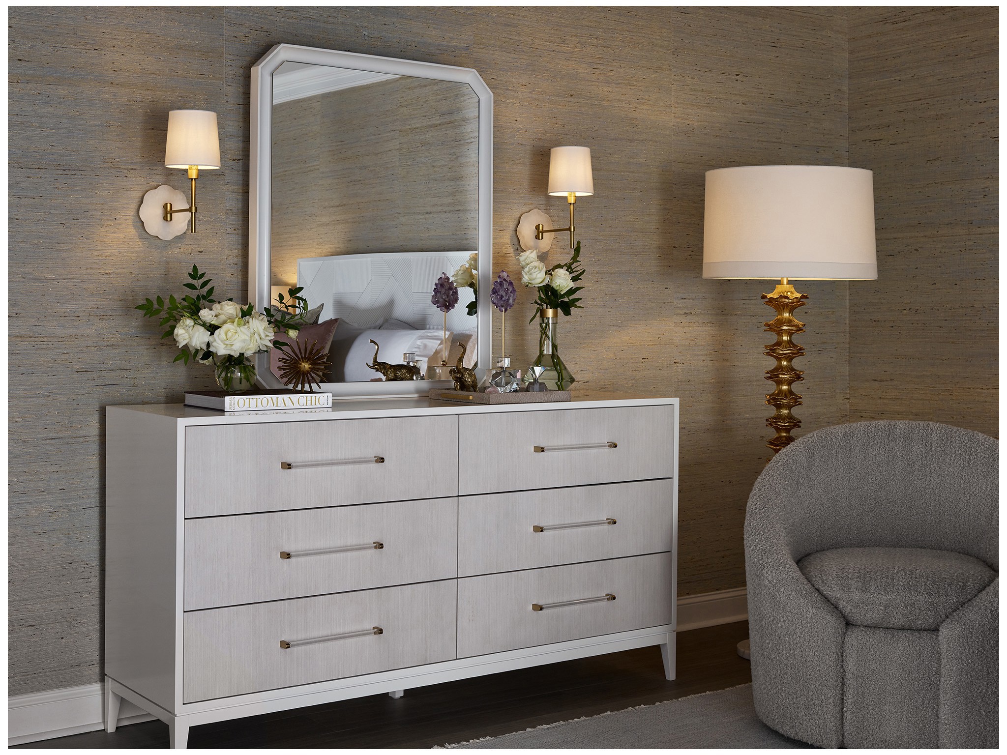 Brentwood Dresser - Multiple item room scene