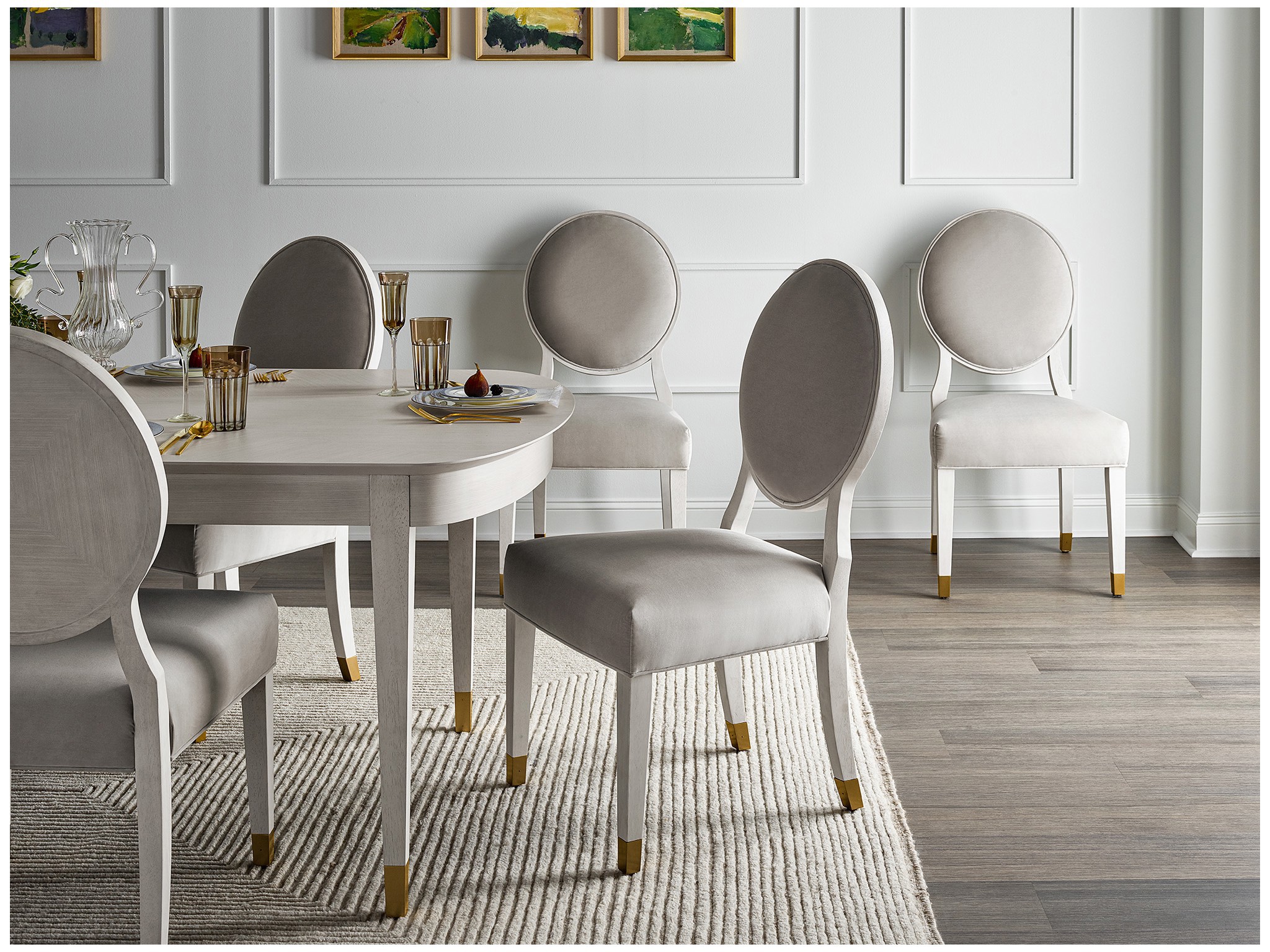 Love Joy Bliss Oval Side Chair - Multiple item room scene