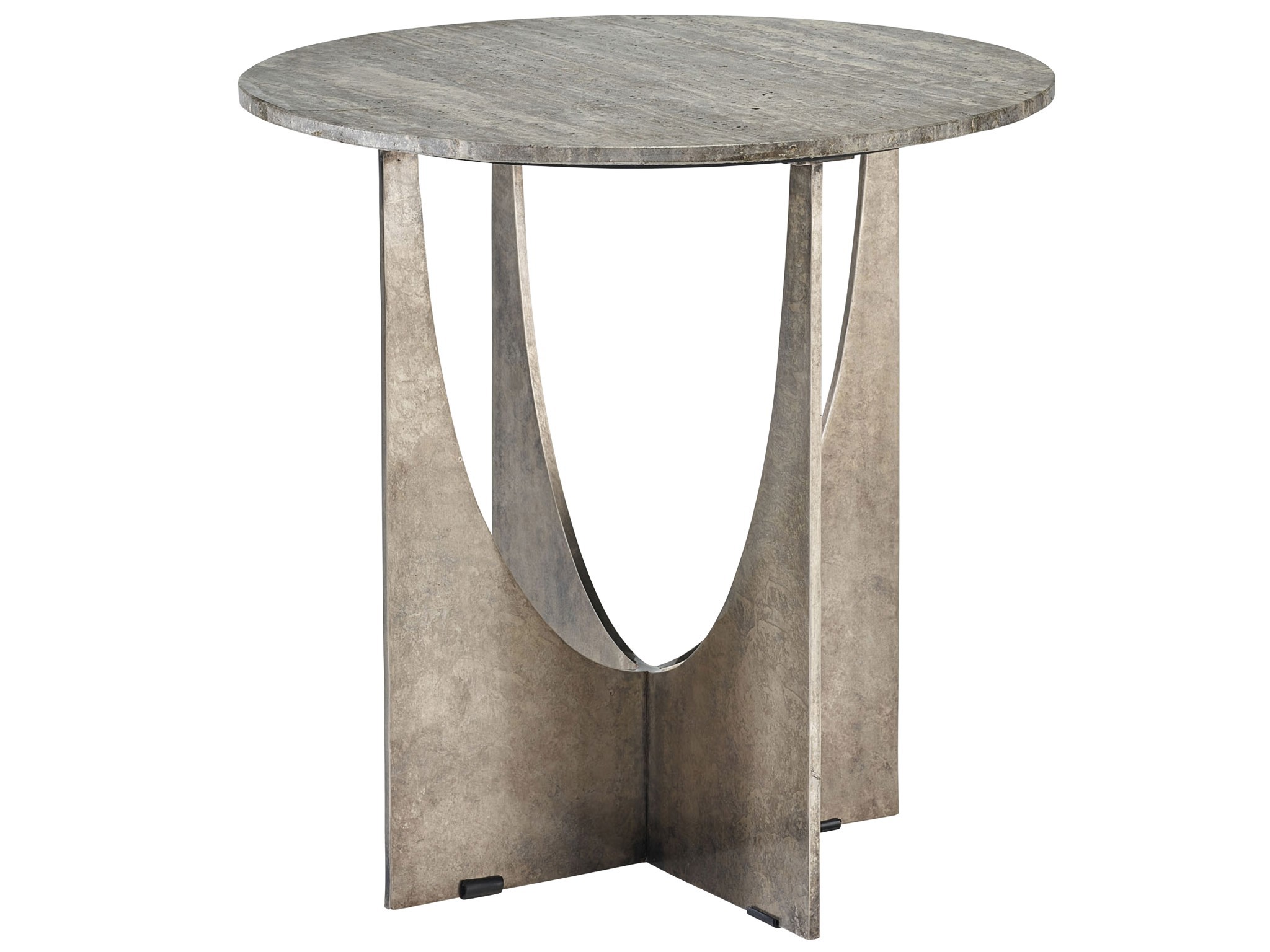 Op Art End Table - Silo with a white background