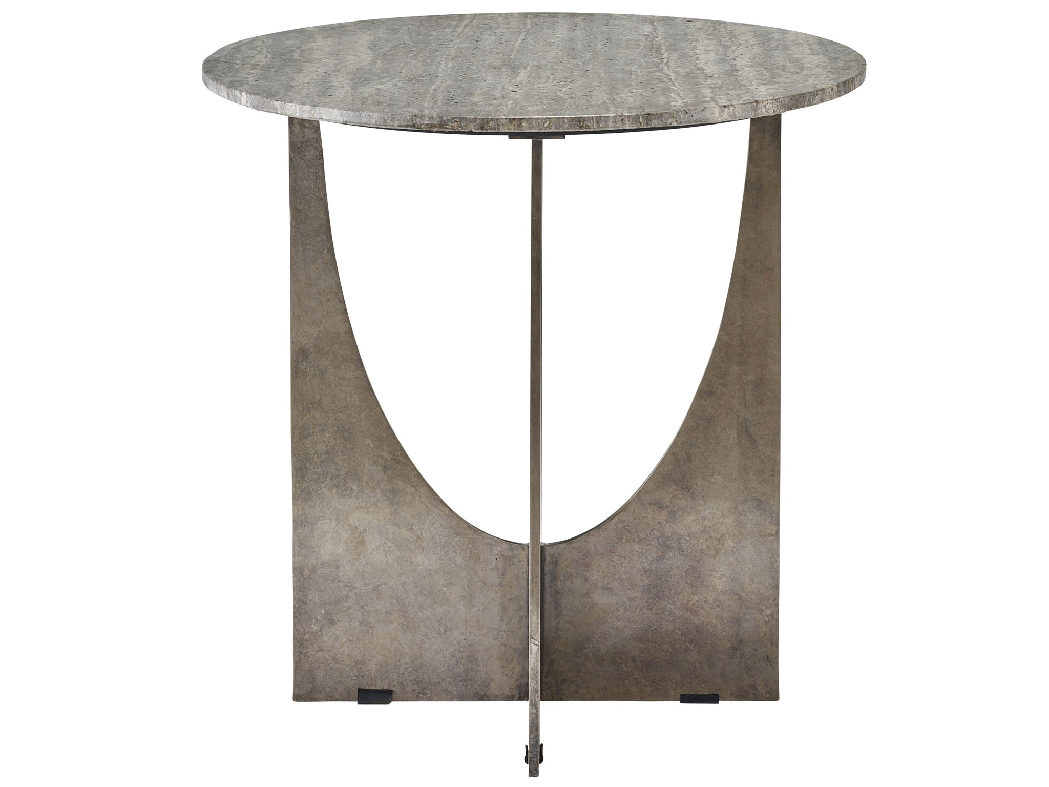 Op Art End Table - Silo with a white background
