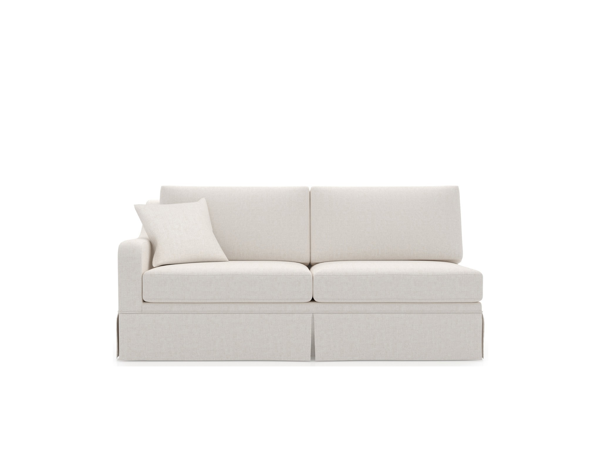 Filmore Skirted Loveseat LAF- Special Order - Silo with a white background