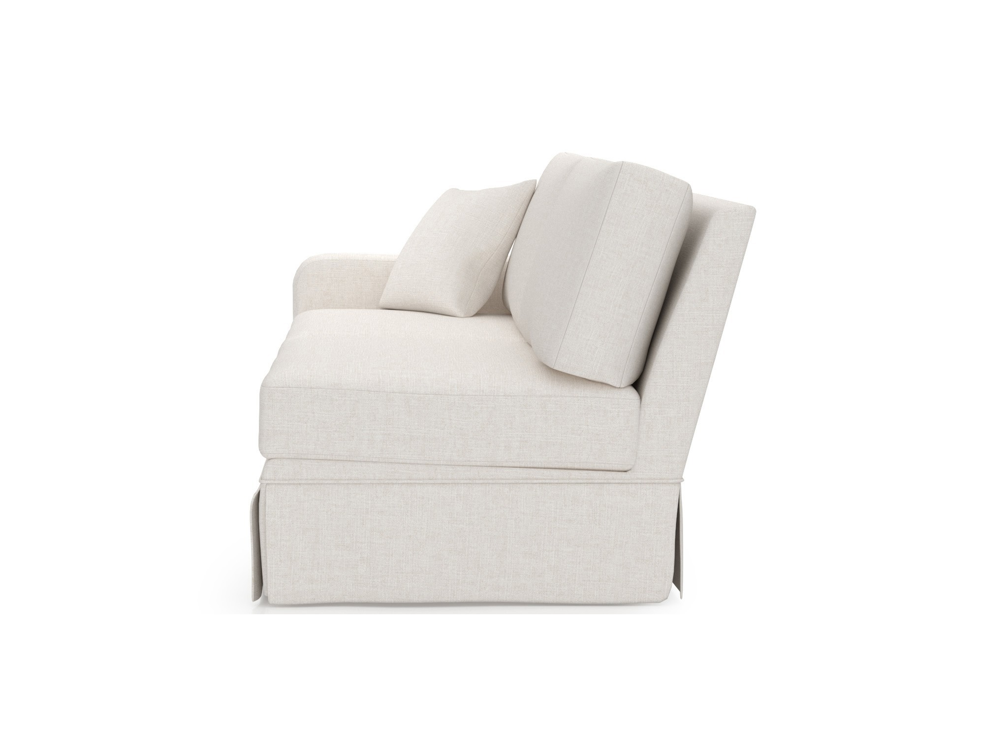 Filmore Skirted Loveseat LAF- Special Order - Silo with a white background
